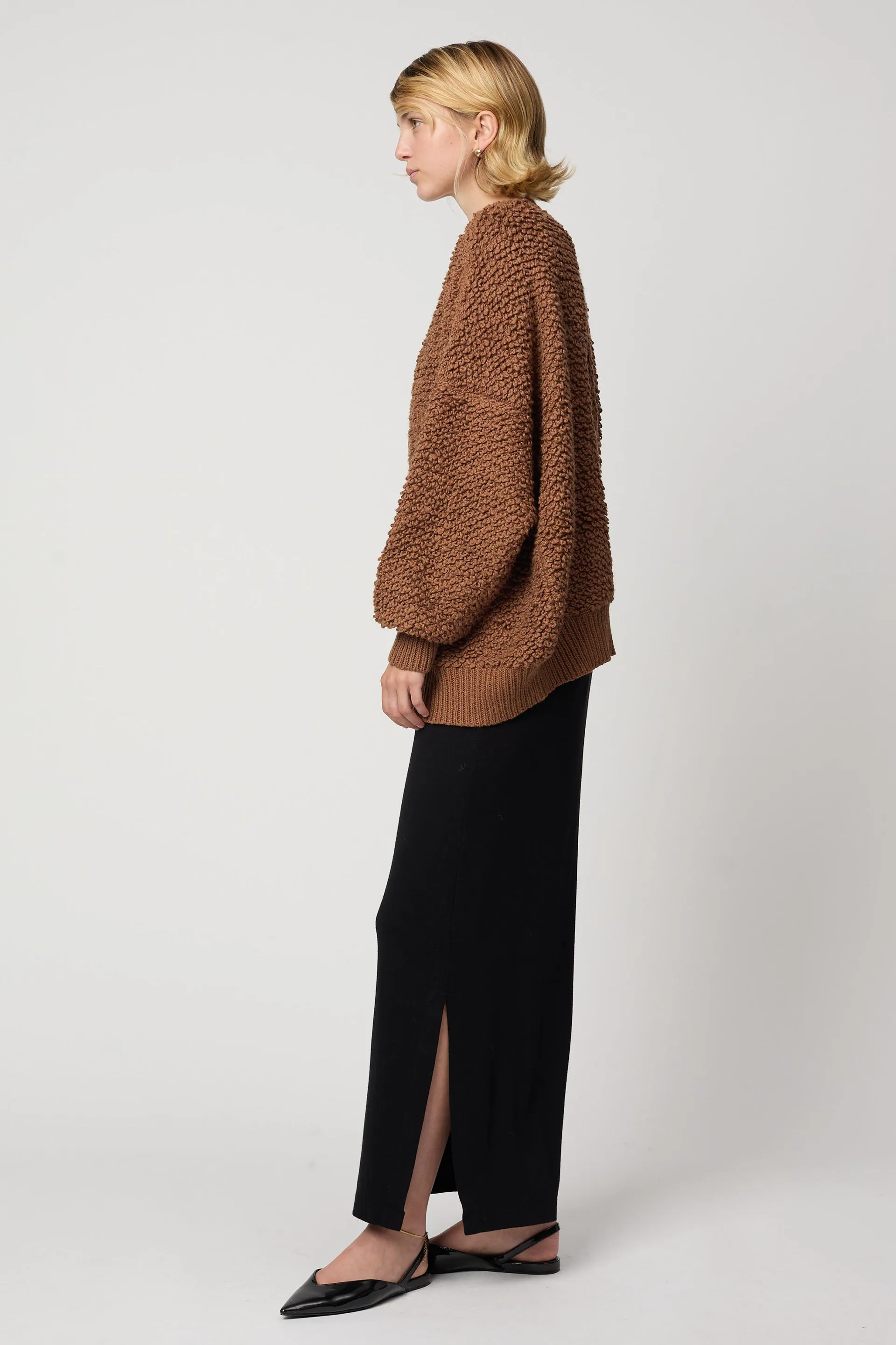 AMELIA CARDIGAN IN CHUNKY LOOP KNIT sold by Atelier Delphine product image thumbnail 2