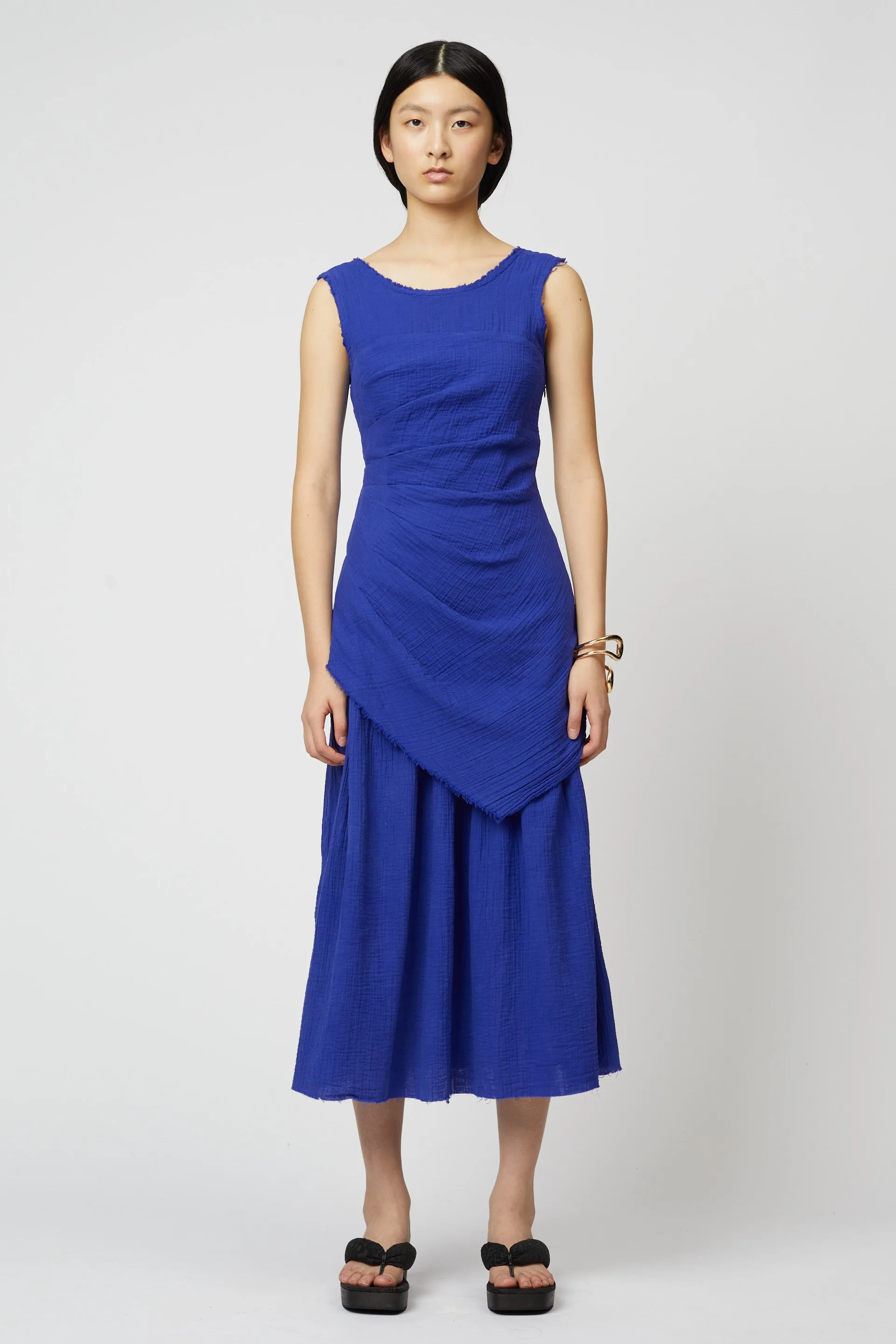 Ciel Cotton Wrapped Dress sold by Atelier Delphine product image thumbnail 2