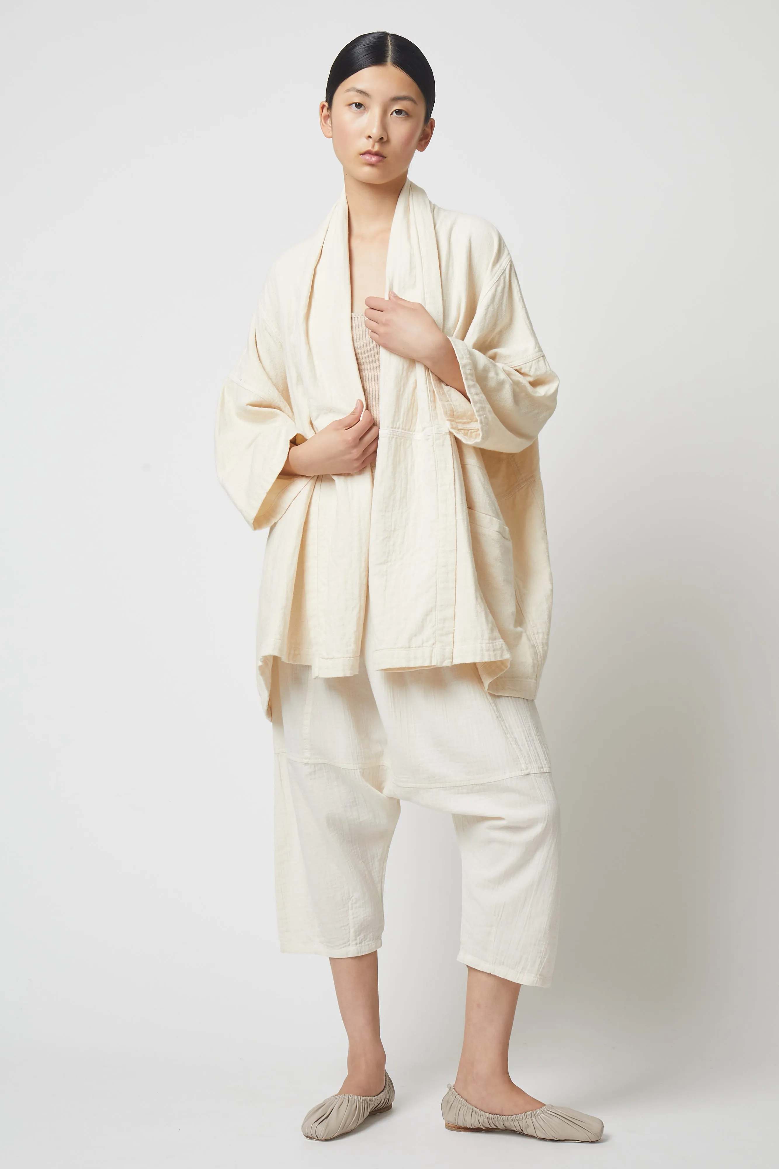 Haori Coat in Double Layer Gauze sold by Atelier Delphine product image thumbnail 2
