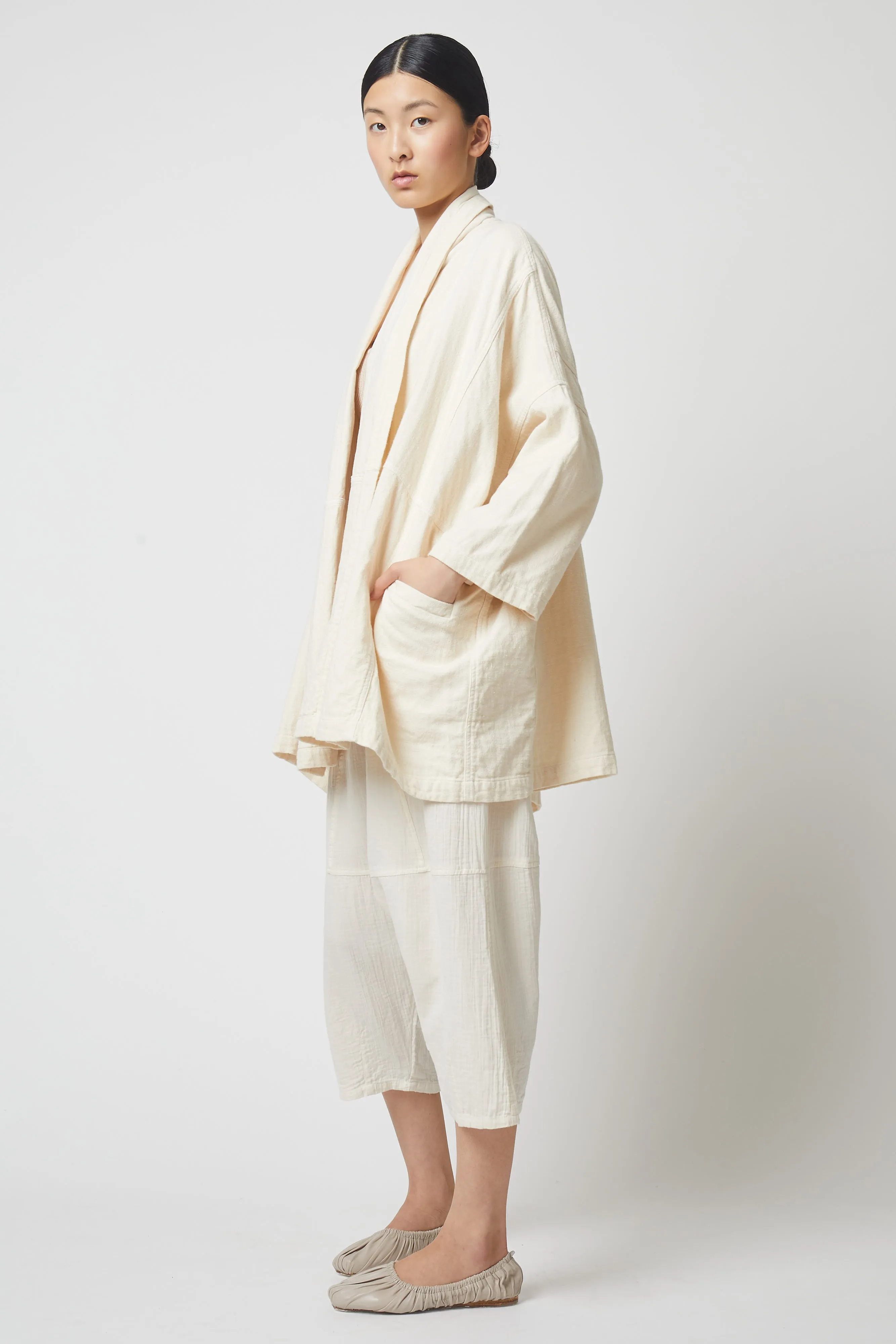 Haori Coat in Double Layer Gauze sold by Atelier Delphine product image thumbnail 3