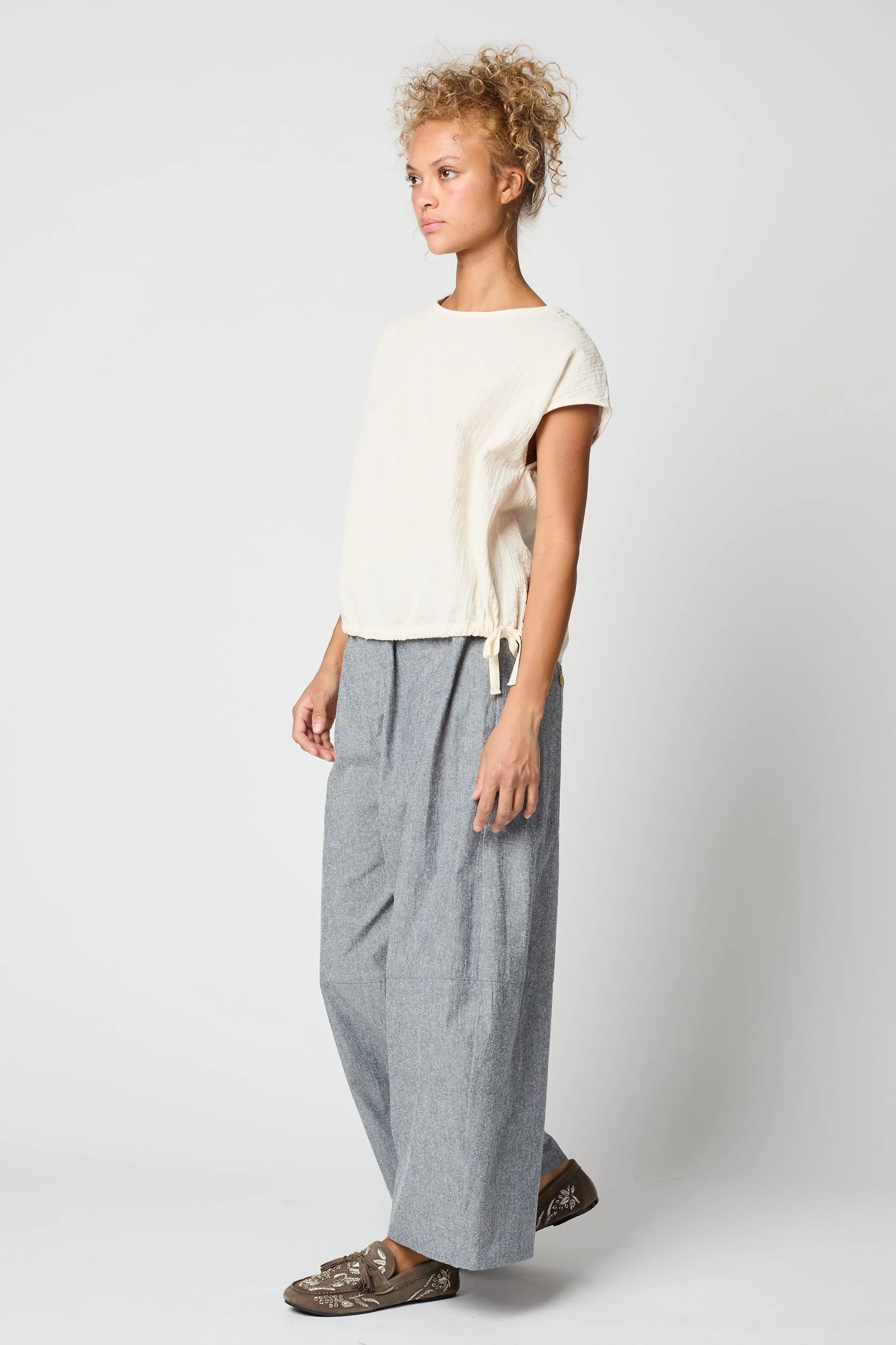 SLIP ON BLOUSE CAP SLEEVE sold by Atelier Delphine product image thumbnail 2