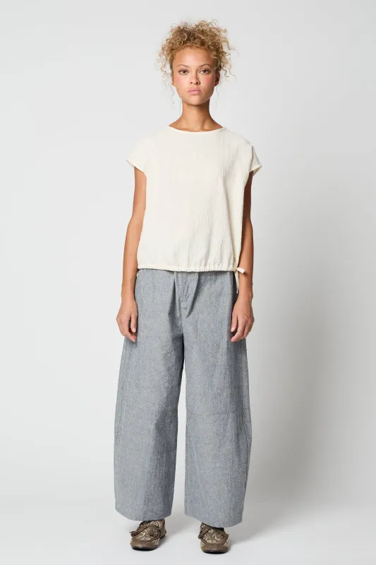 SLIP ON BLOUSE CAP SLEEVE made by Atelier Delphine