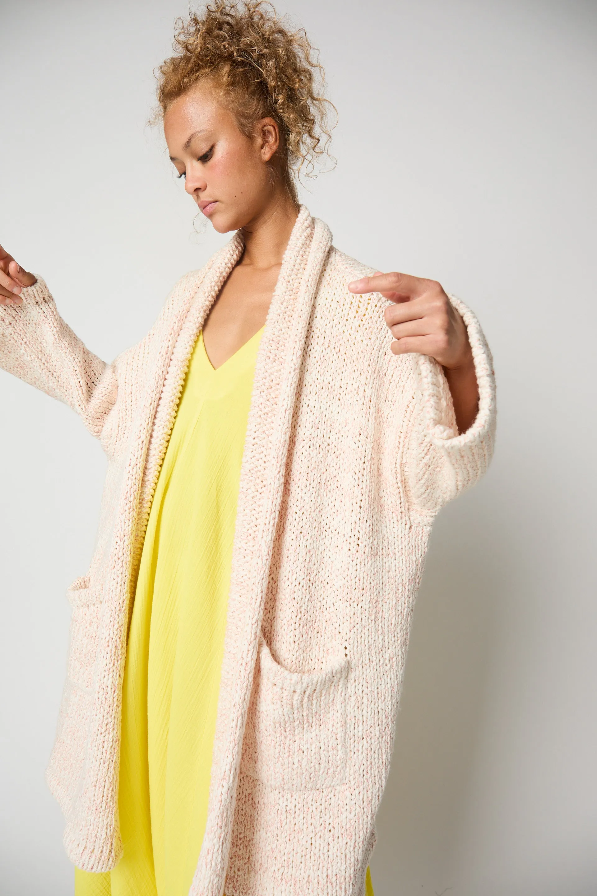 HAORI COAT IN TEXTURE LOOSE COTTON sold by Atelier Delphine product image thumbnail 4