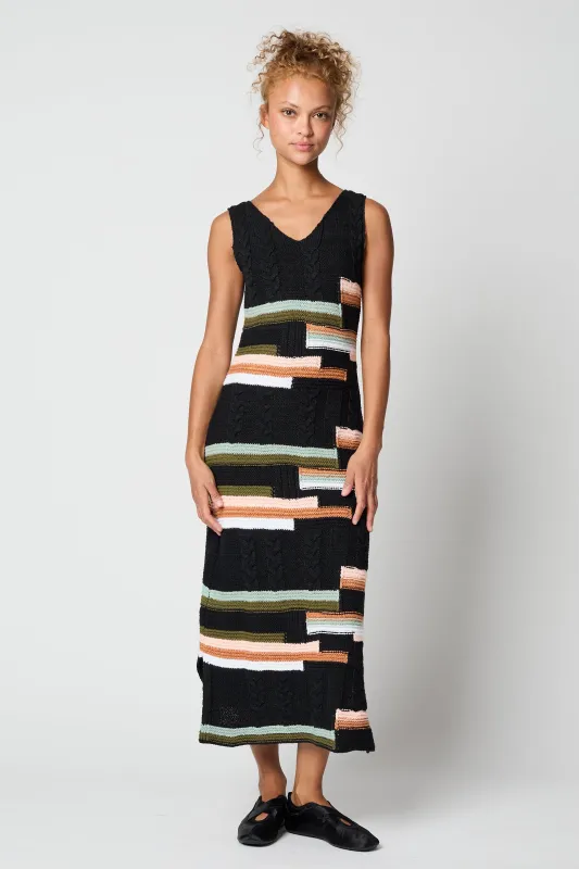 Palmer Dress Cotton Patchwork Motif Dress sold by Atelier Delphine