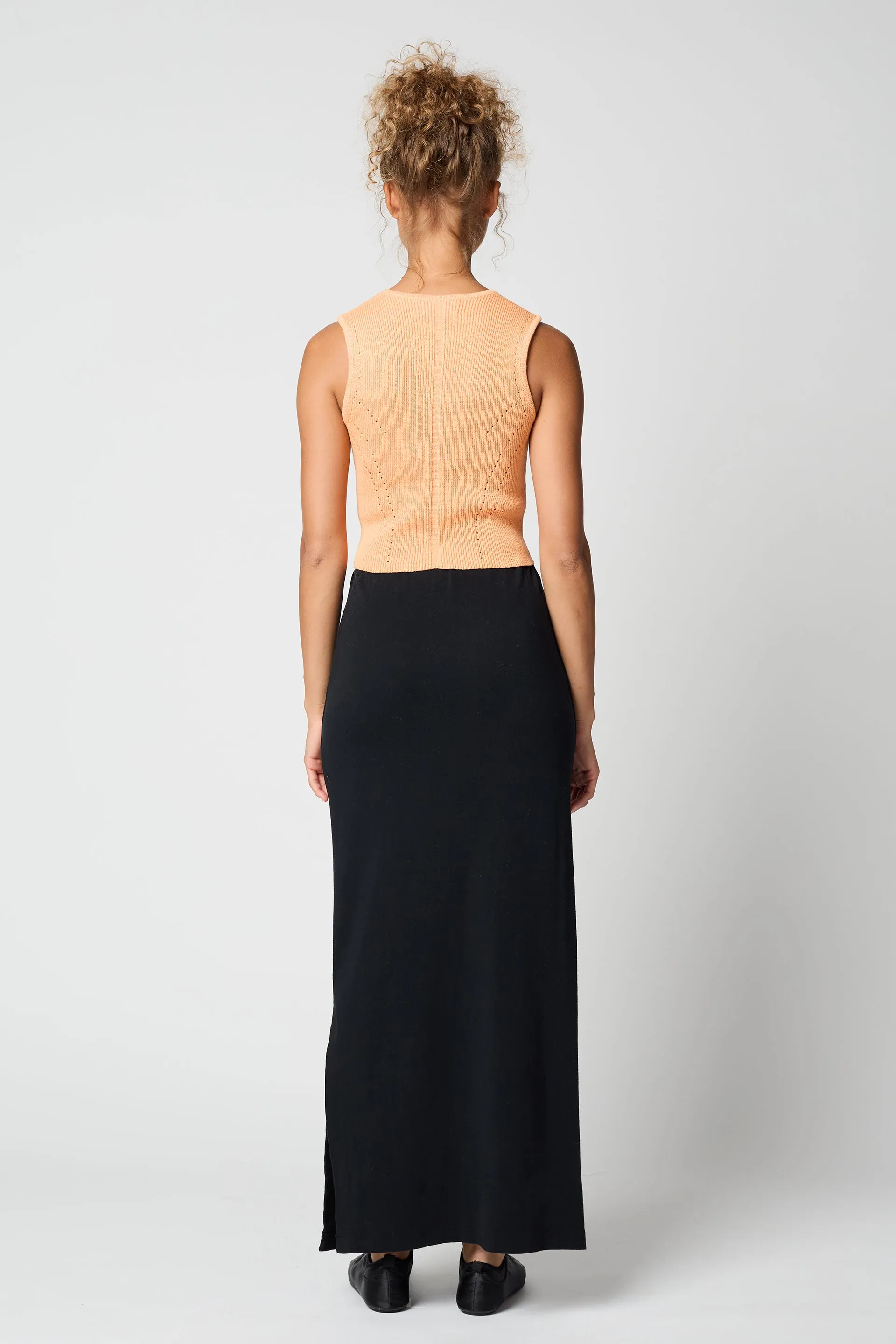 Maxi Skirt in Organic Cotton Jersey sold by Atelier Delphine product image thumbnail 3