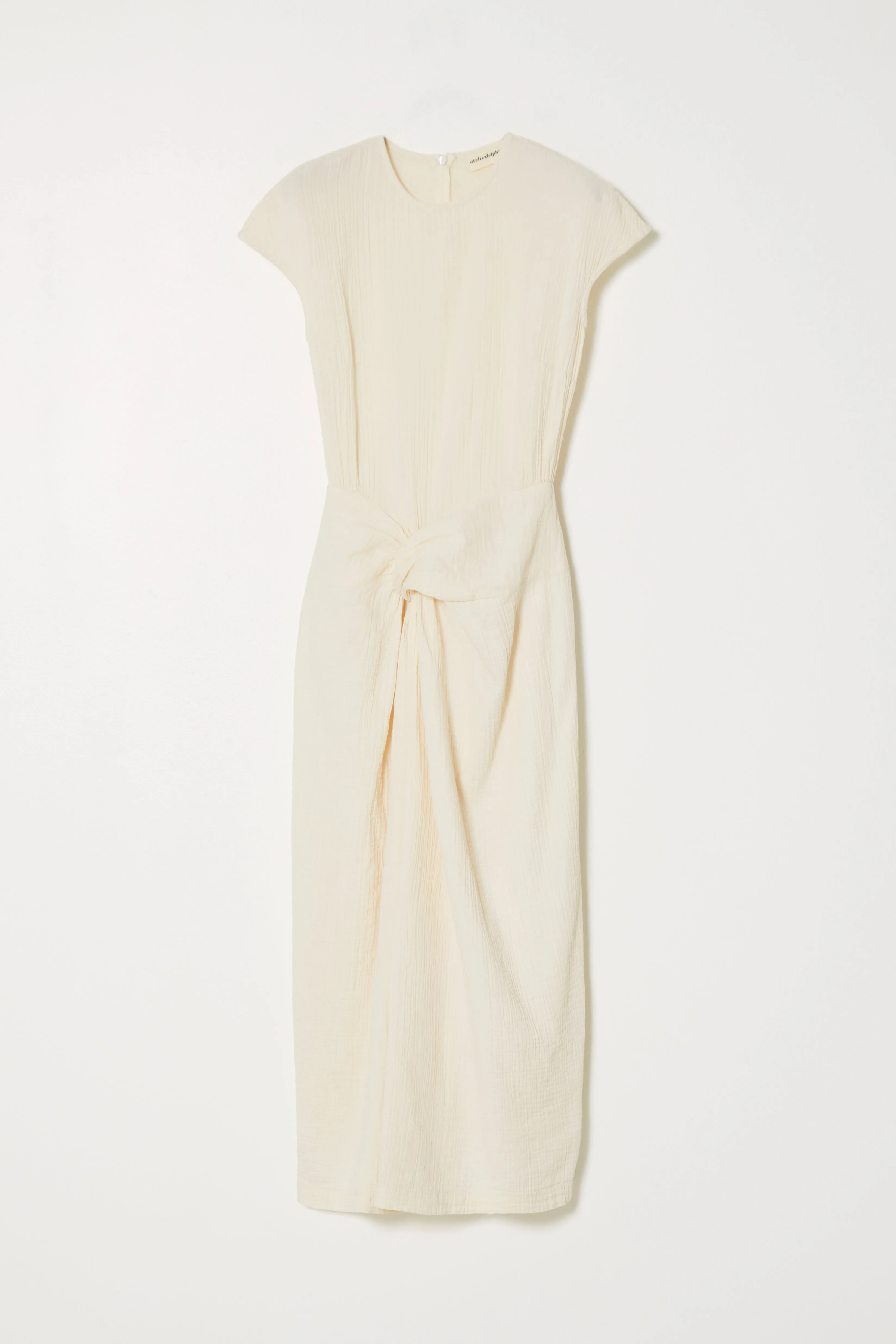 Sartre Dress in Organic Crinkled Cotton sold by Atelier Delphine product image thumbnail 2