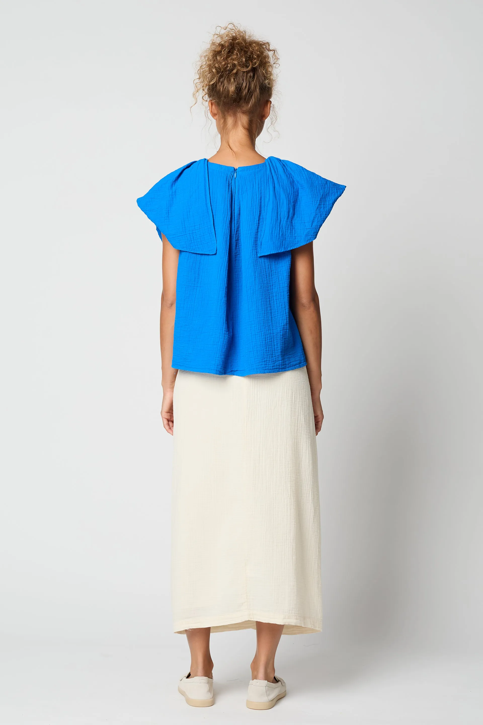 Cacie Top in Organic Crinkled Cotton sold by Atelier Delphine product image thumbnail 3