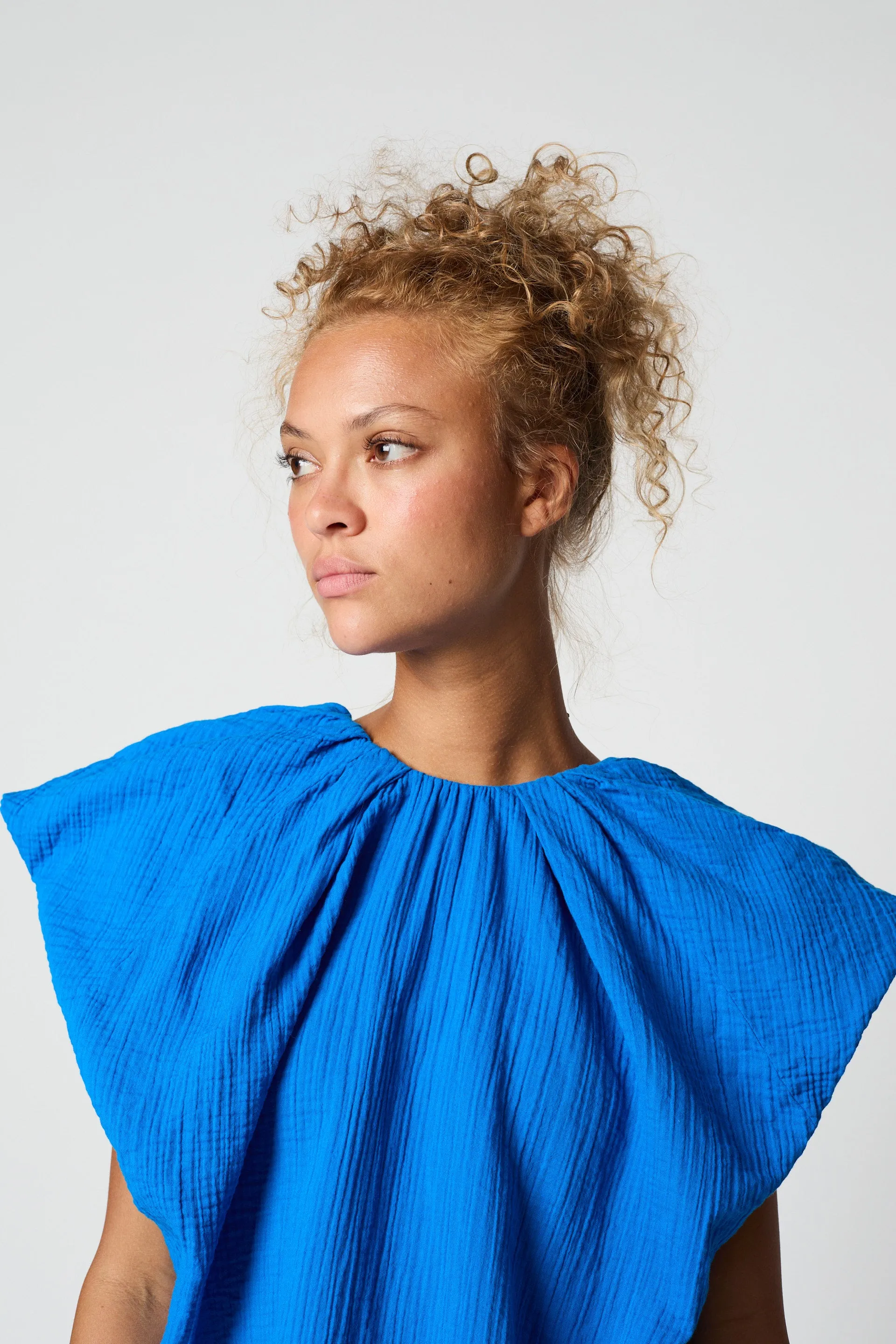 Cacie Top in Organic Crinkled Cotton sold by Atelier Delphine product image thumbnail 4