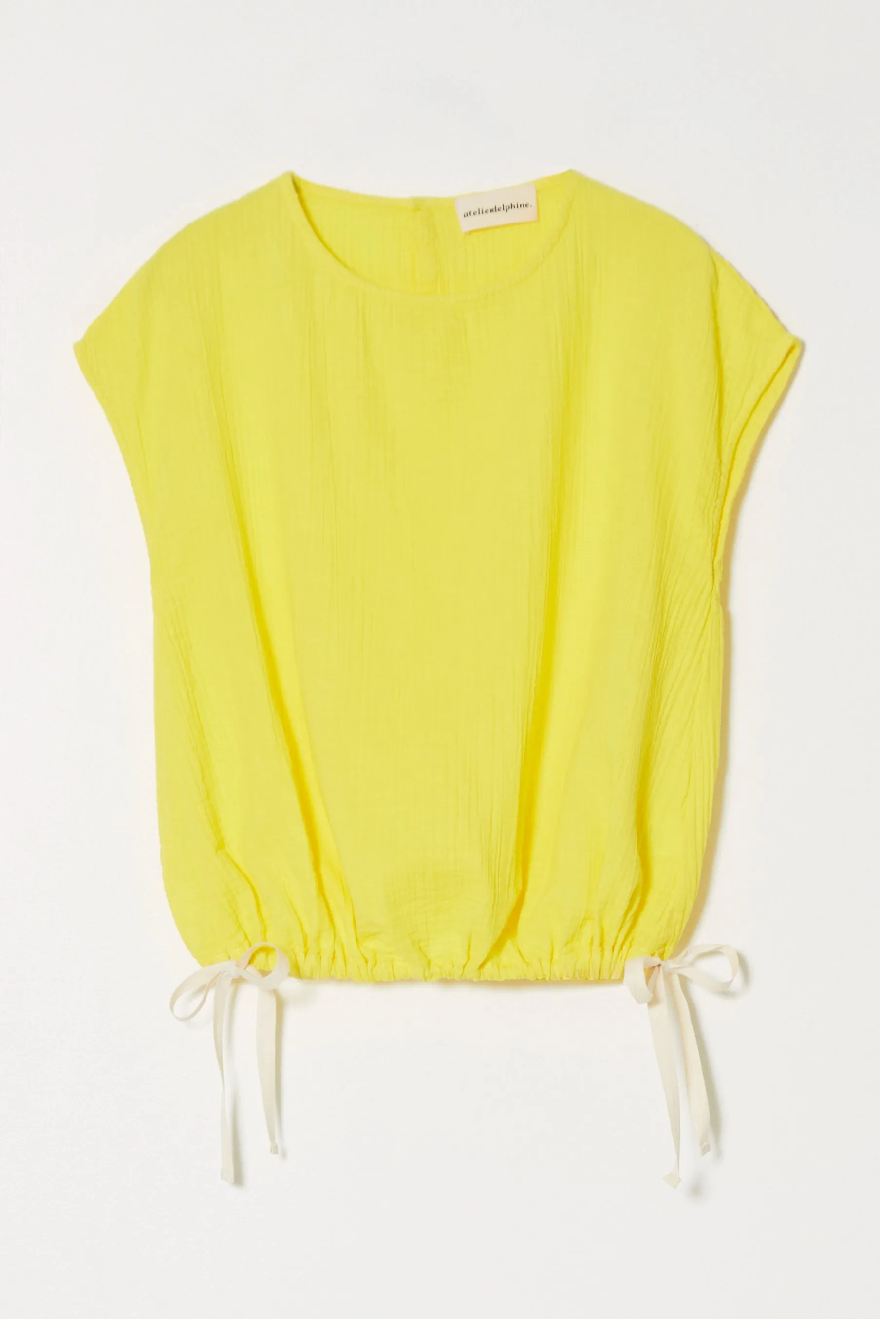 SLIP ON BLOUSE CAP SLEEVE sold by Atelier Delphine product image thumbnail 3