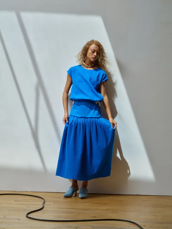 SLIP ON BLOUSE CAP SLEEVE sold by Atelier Delphine