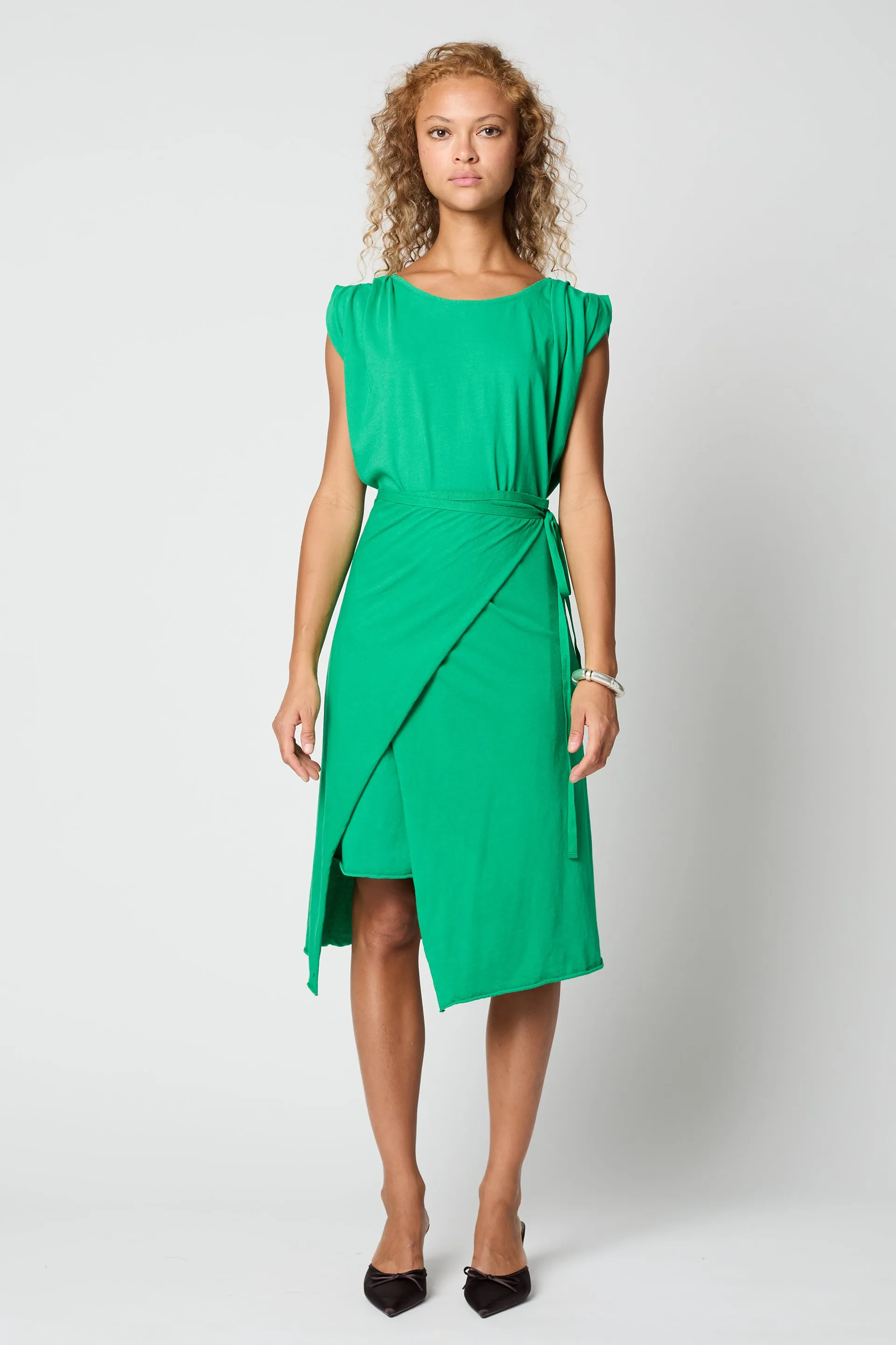 ROLLED UP SLEEVE TUNIC DRESS sold by Atelier Delphine