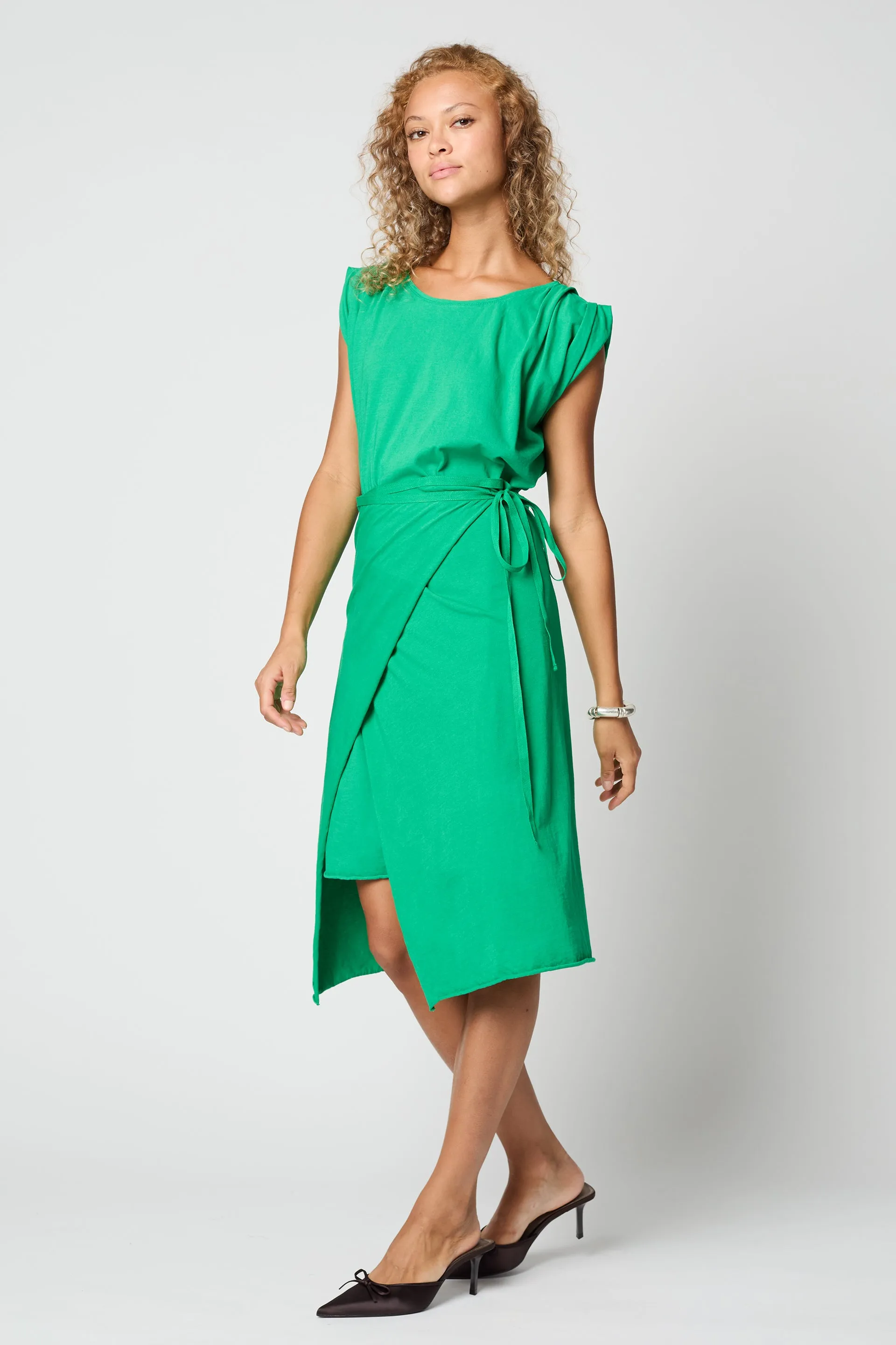 ROLLED UP SLEEVE TUNIC DRESS sold by Atelier Delphine product image thumbnail 2