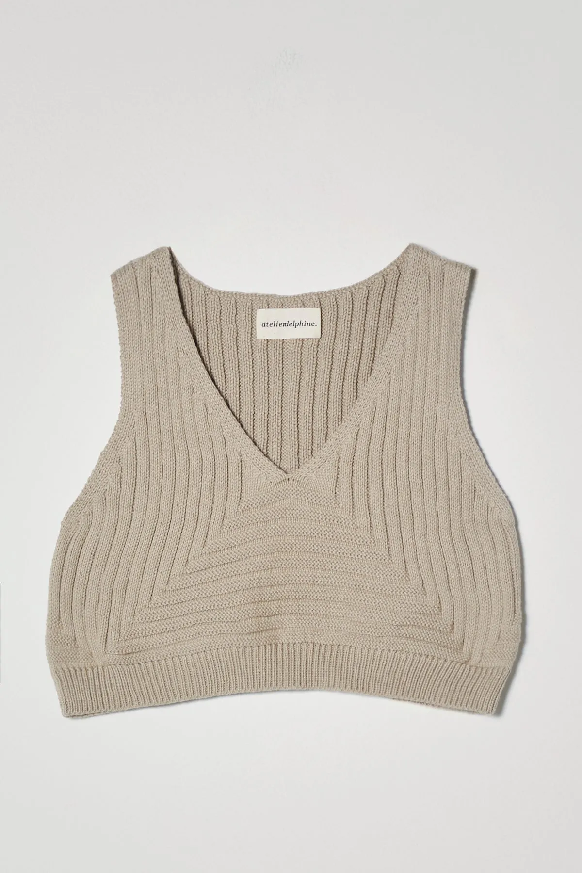 CROPPED RIB TOP sold by Atelier Delphine product image thumbnail 4