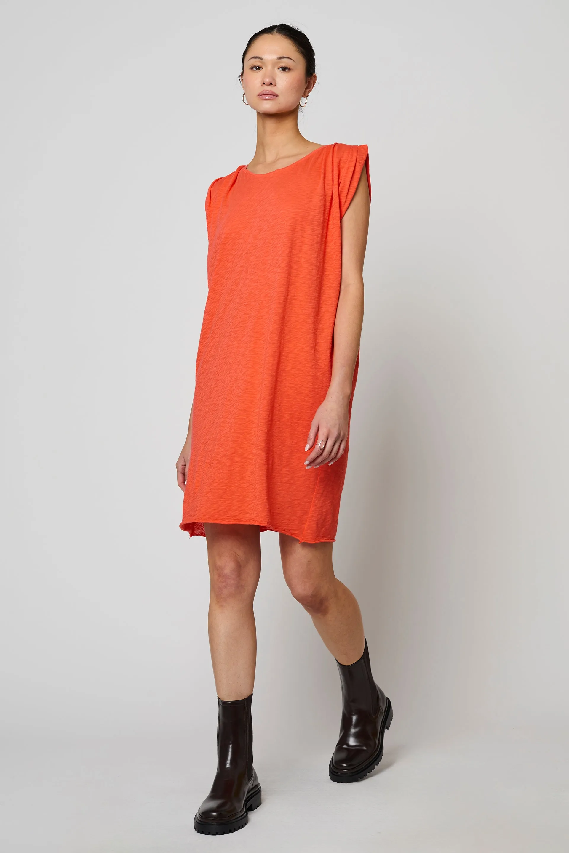 Rolled Sleeve Tunic in Supima Slub Cotton sold by Atelier Delphine product image thumbnail 2