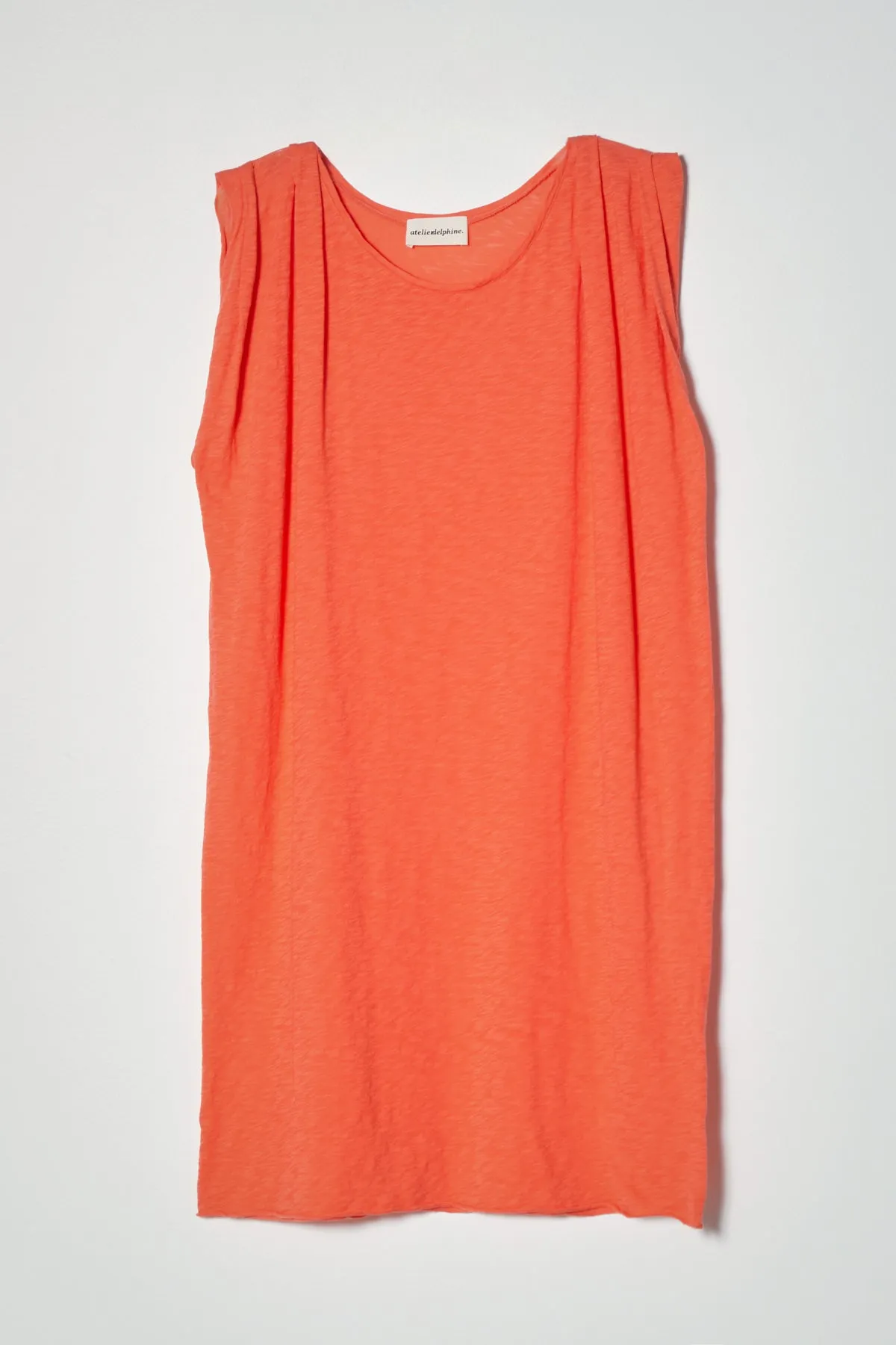 Rolled Sleeve Tunic in Supima Slub Cotton sold by Atelier Delphine product image thumbnail 5