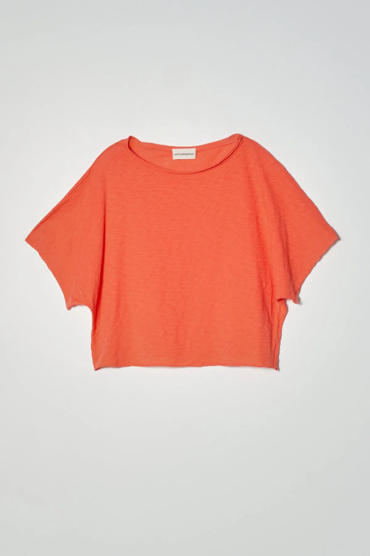 Raw Edge Tee in Supima Slub Organic Cotton sold by Atelier Delphine product image thumbnail 2