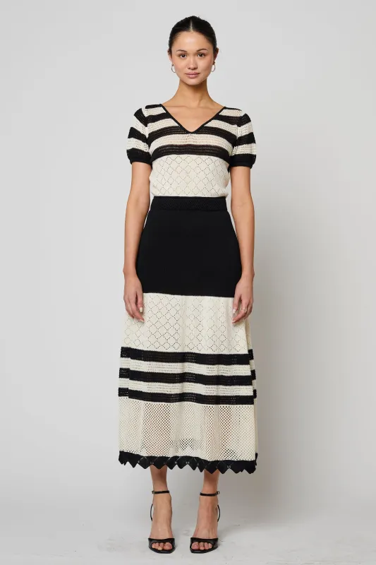 Sydney Dress in Openwork Knit Viscose sold by Atelier Delphine