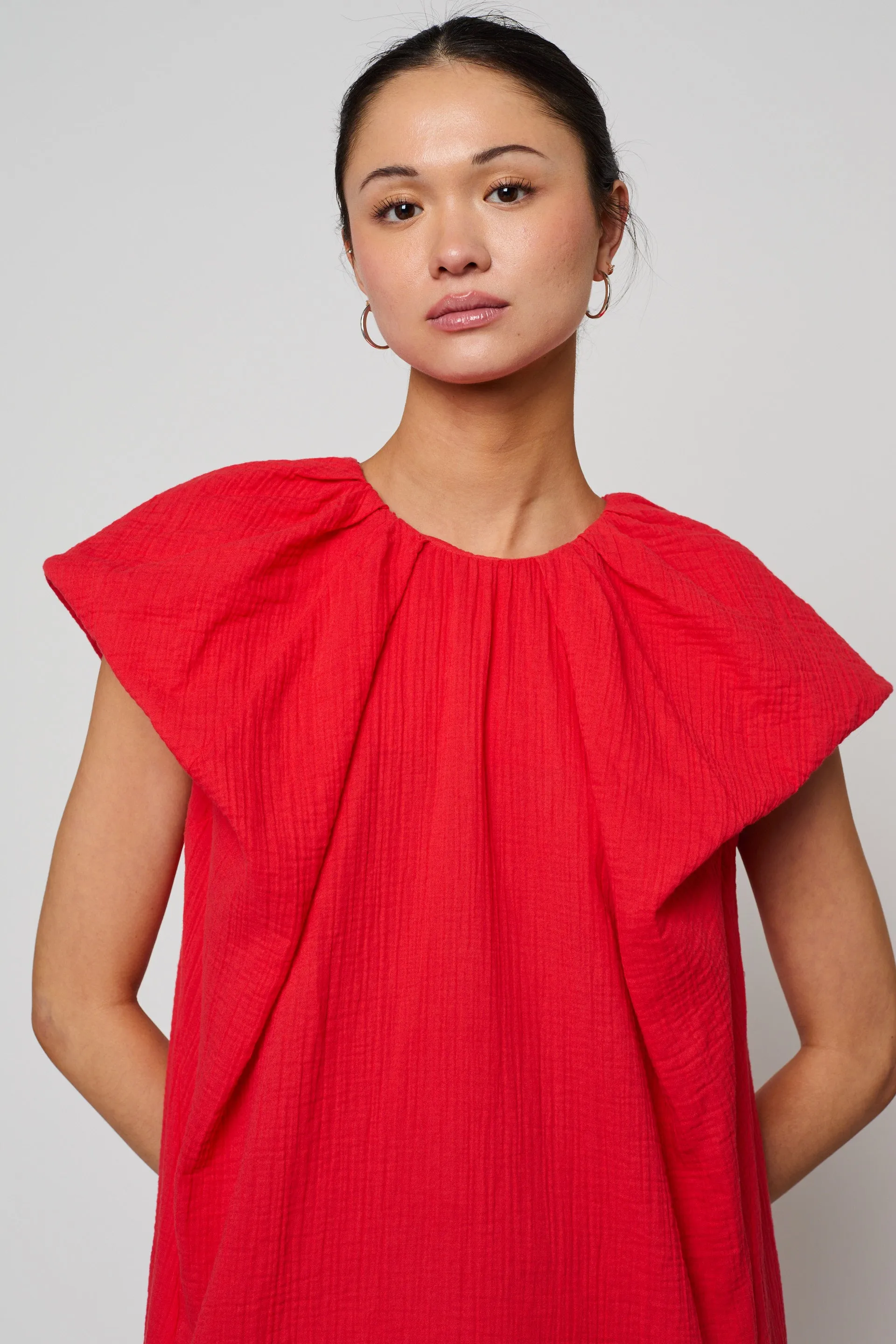 Cacie Dress in Organic Crinkled Cotton sold by Atelier Delphine product image thumbnail 2