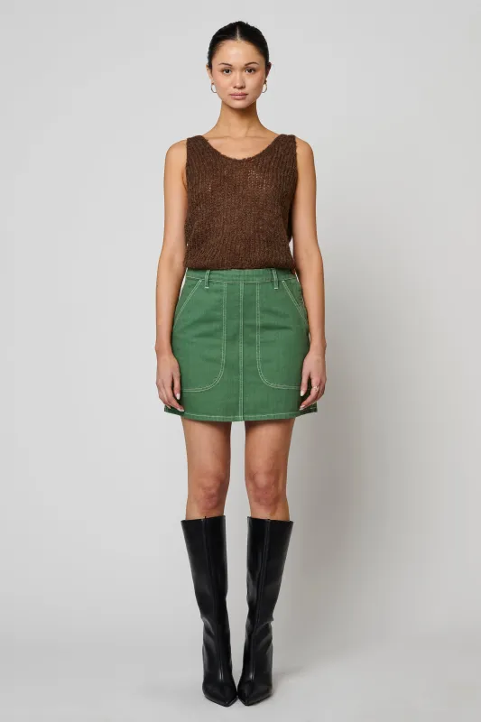 Erin Mini Skirt in Twill made by Atelier Delphine