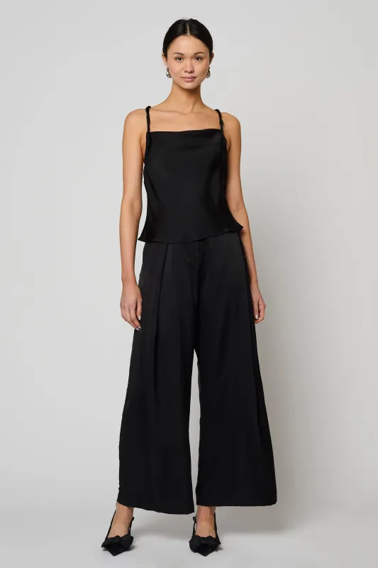 TWISTED SATIN TOP made by Atelier Delphine