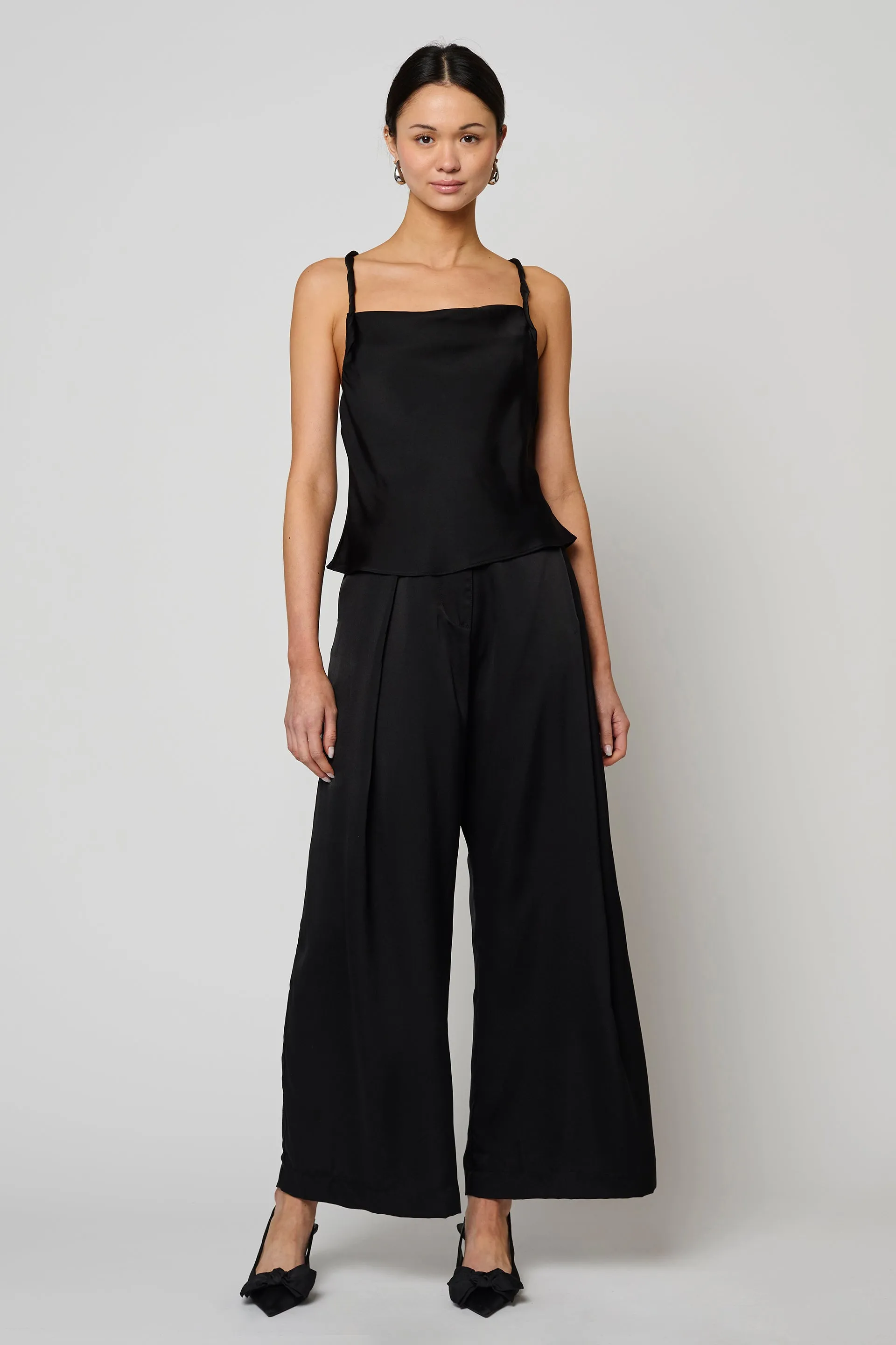 TWISTED SATIN TOP sold by Atelier Delphine