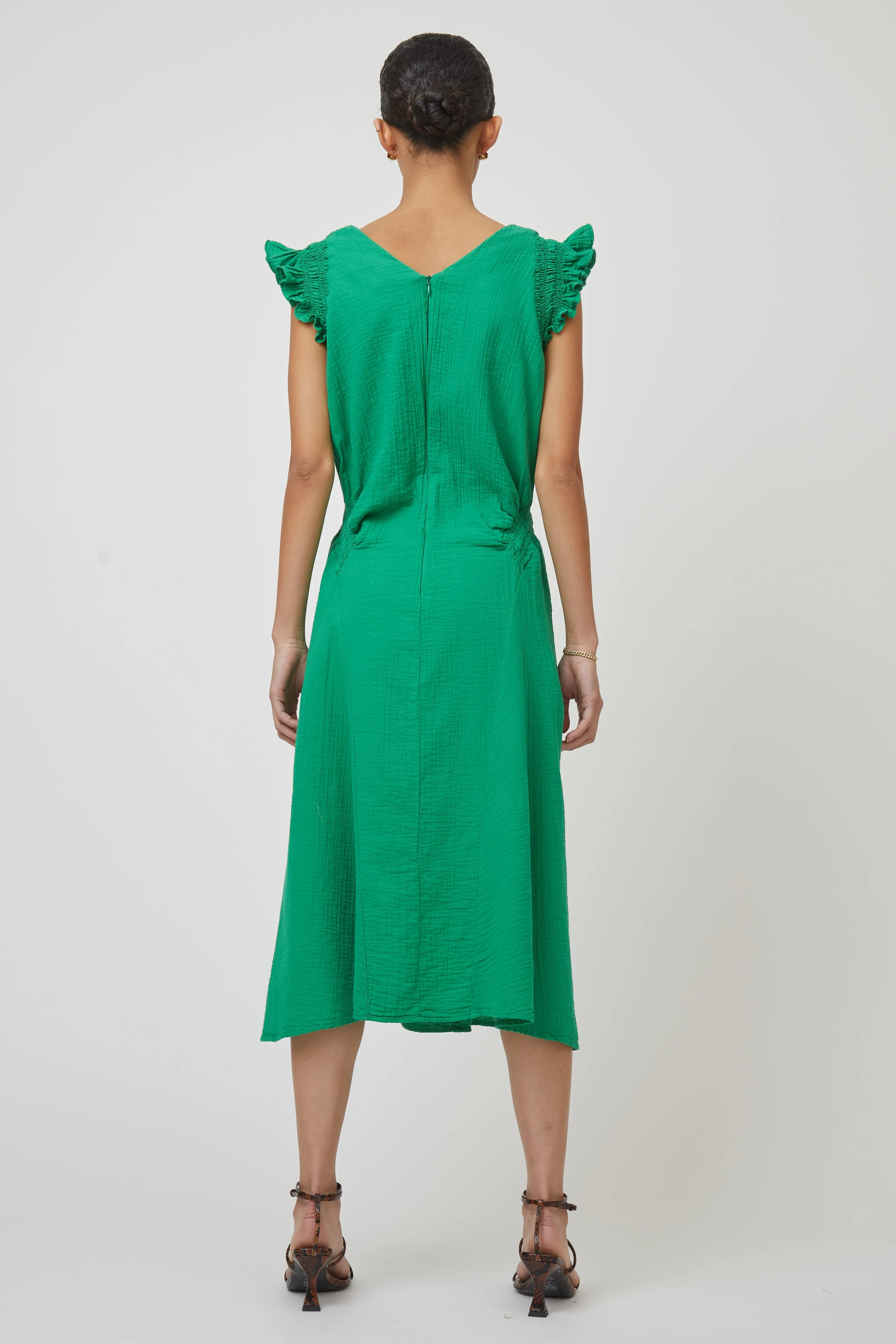 Juni Dress in Crinkled Cotton sold by Atelier Delphine product image thumbnail 4