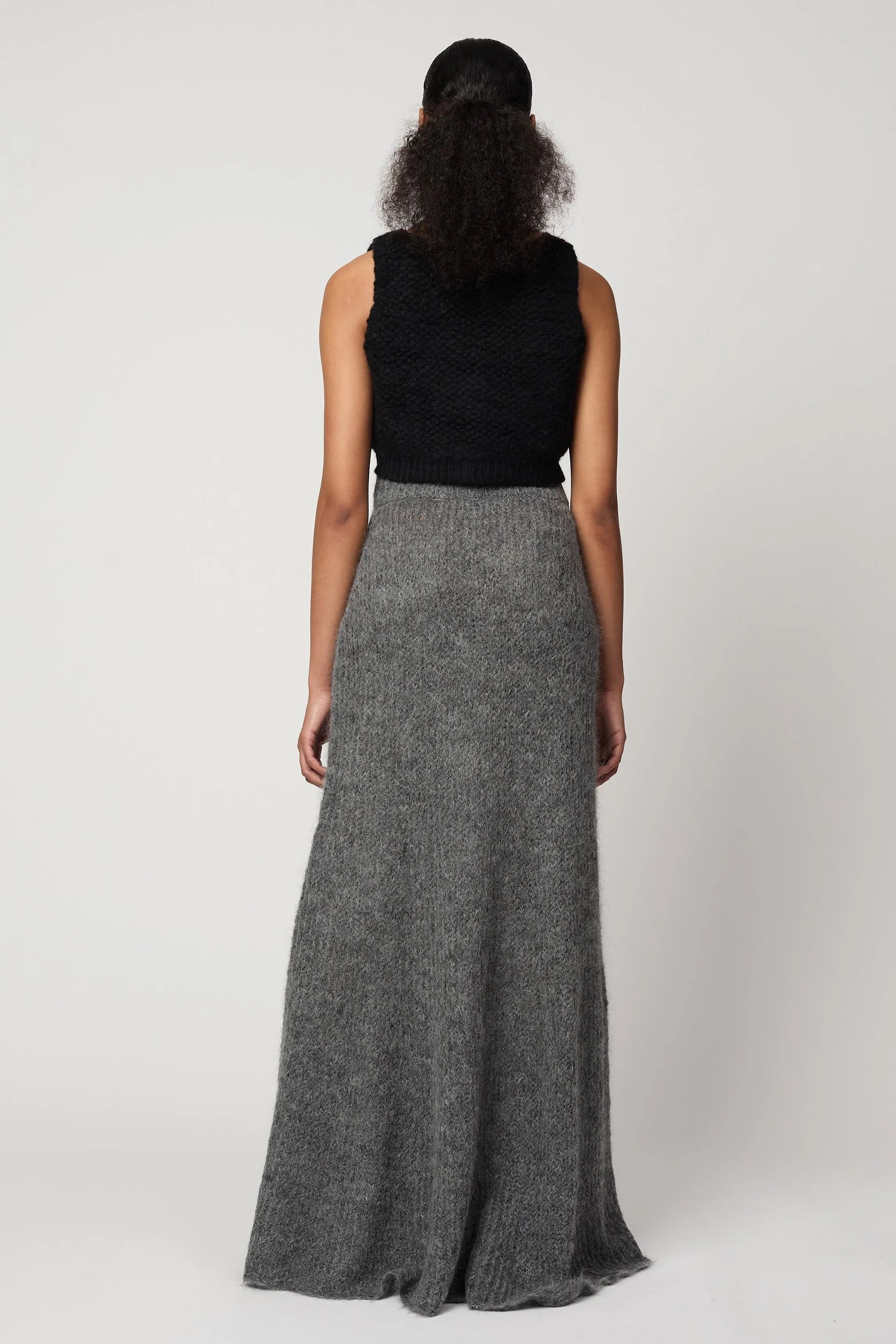 Clancy Skirt in Suri Alpaca Airy Knit sold by Atelier Delphine product image thumbnail 4