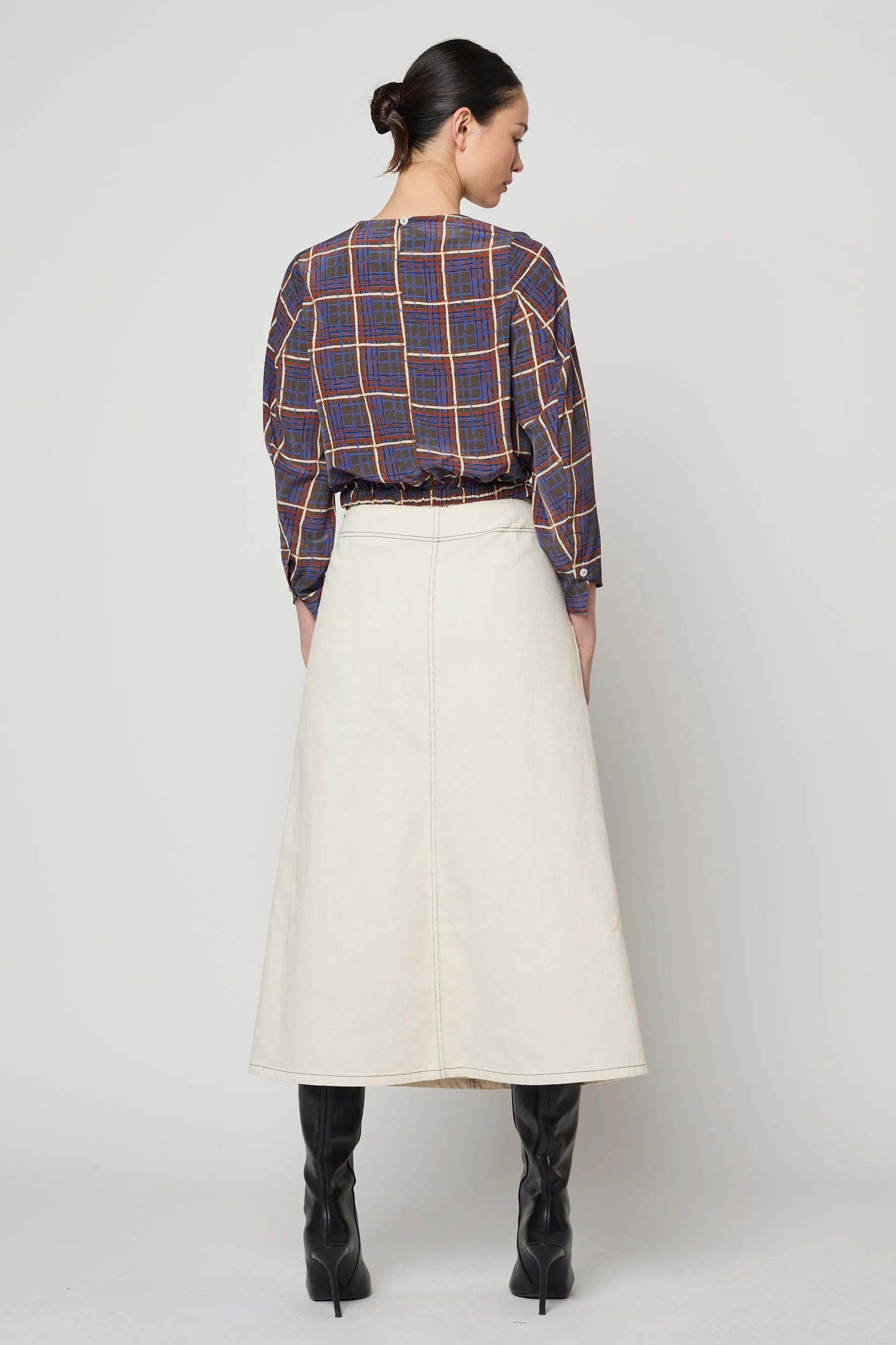 Brigitte Blouse in Satin Prints sold by Atelier Delphine product image thumbnail 4