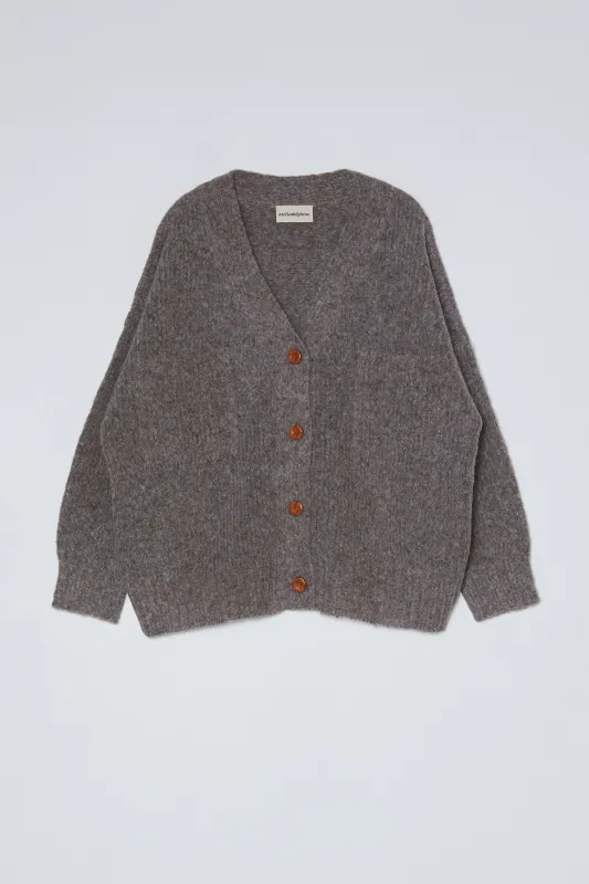 Amelia Cardigan in Baby Alpaca sold by Atelier Delphine