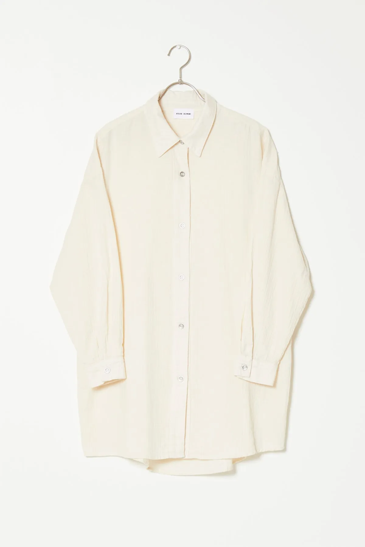 Oversized Overlay in Organic Crinkled Cotton sold by Atelier Delphine product image thumbnail 5