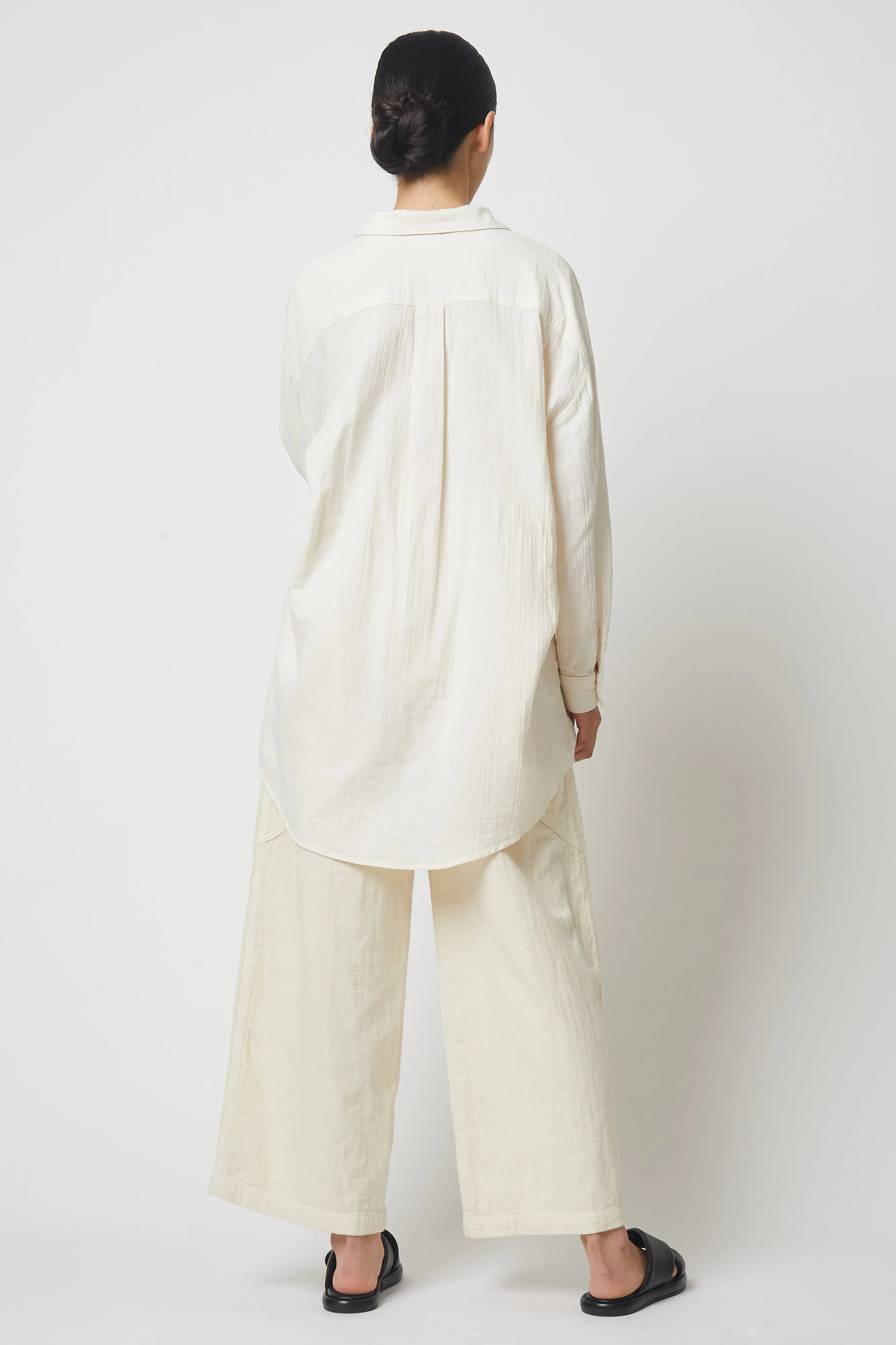 Oversized Overlay in Organic Crinkled Cotton sold by Atelier Delphine product image thumbnail 4