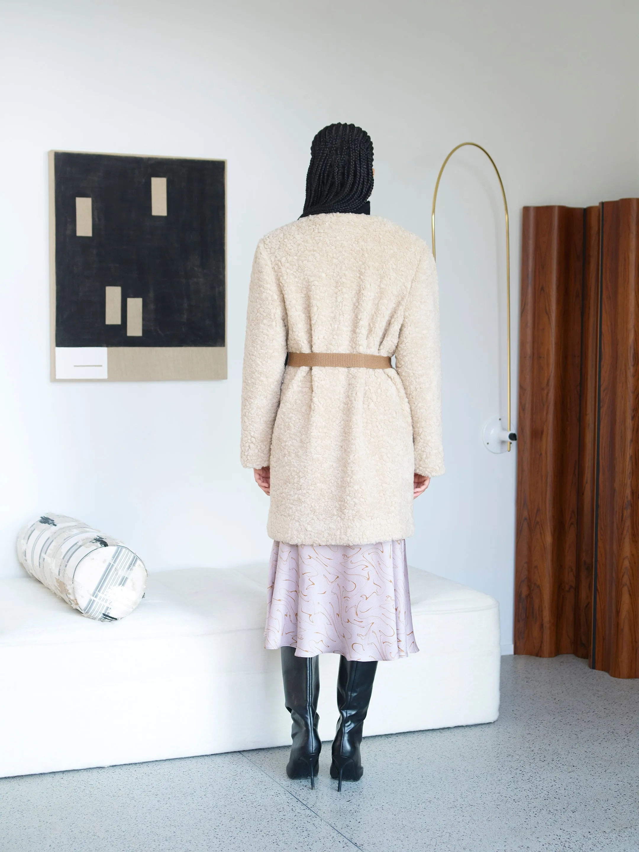 Fur Free Fur Coat with Alpaca Belt sold by Atelier Delphine product image thumbnail 3