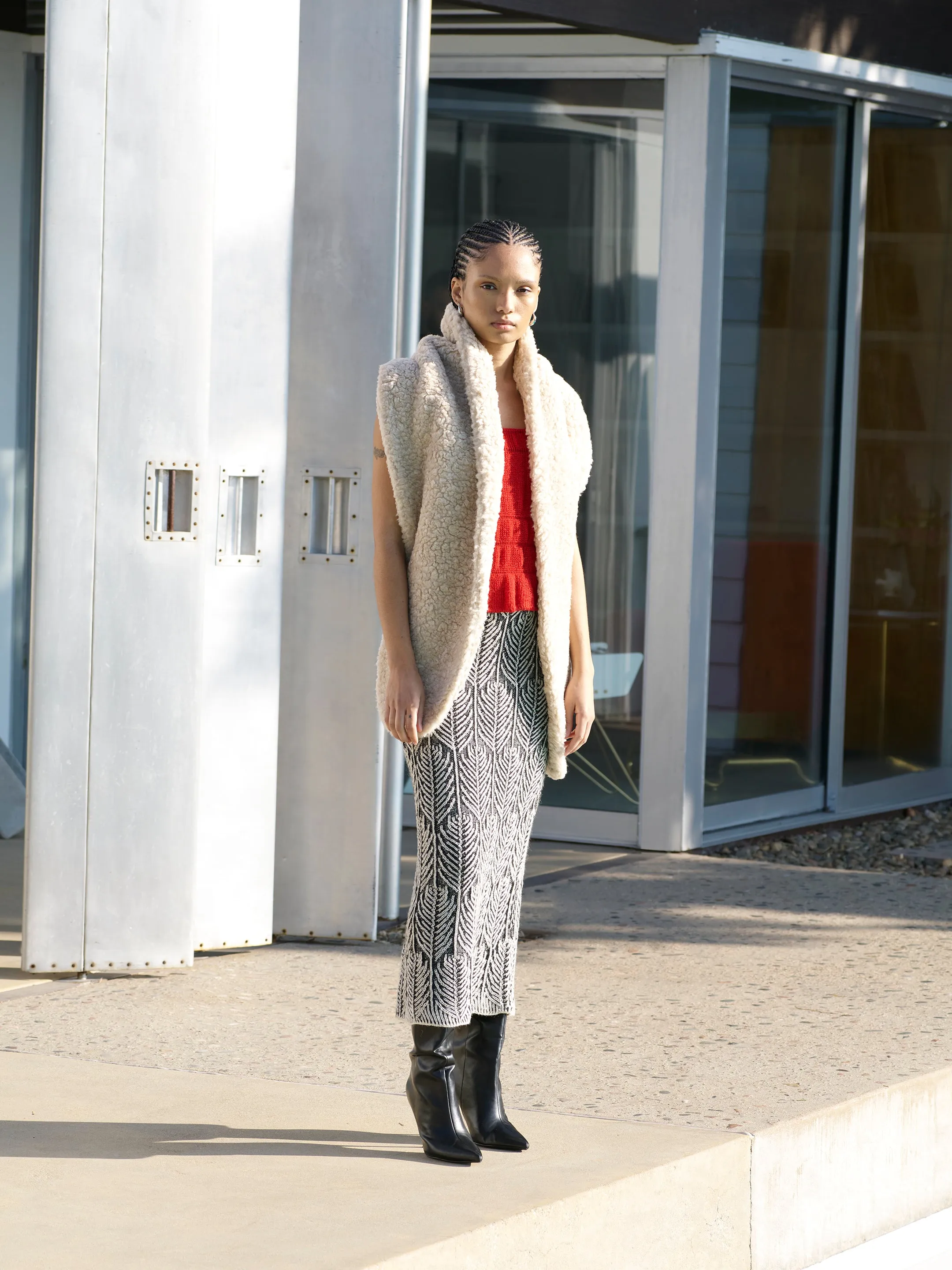 FAUX FUR SCARF LARGE sold by Atelier Delphine product image thumbnail 2