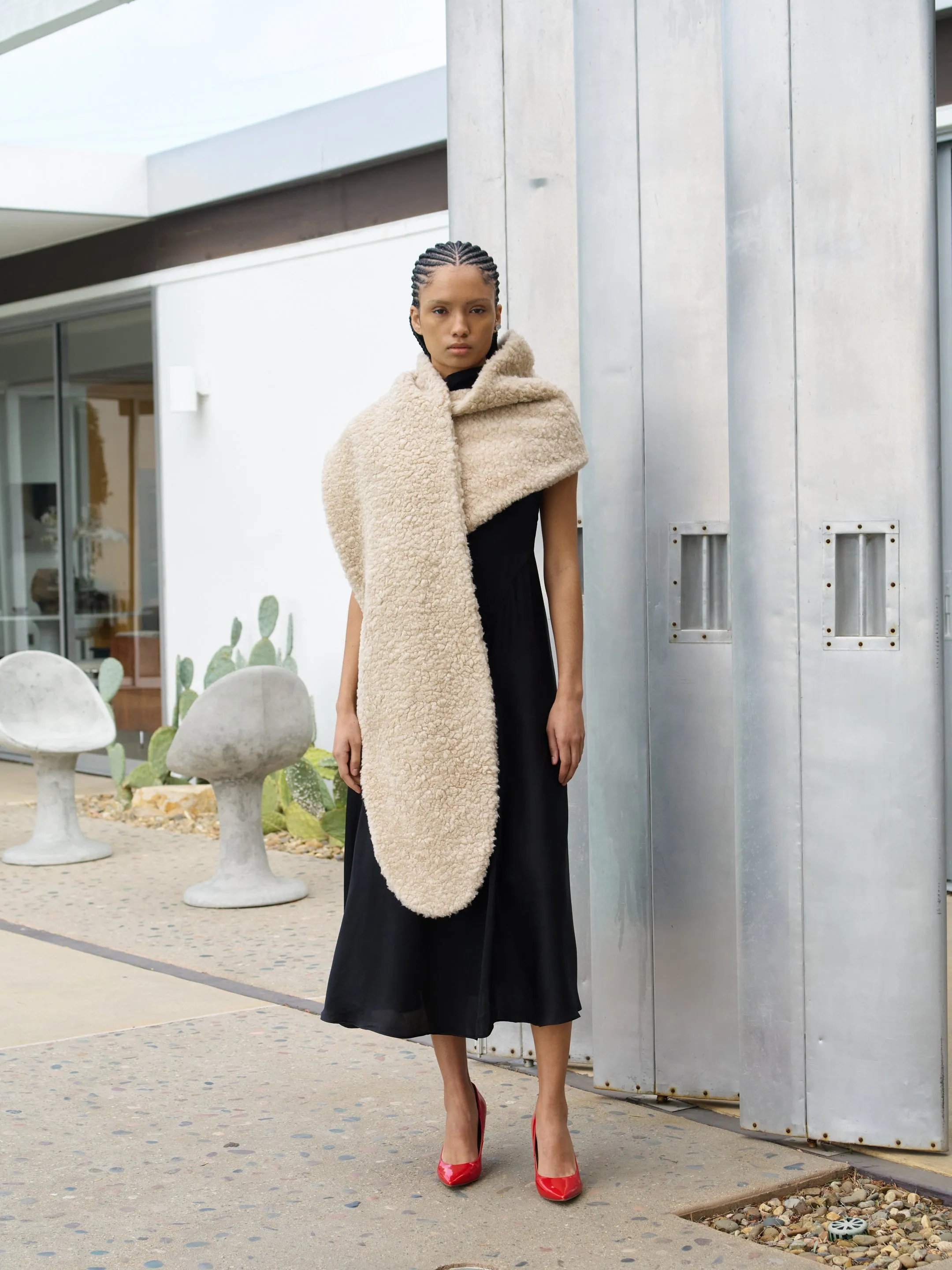 FAUX FUR SCARF LARGE sold by Atelier Delphine product image thumbnail 3