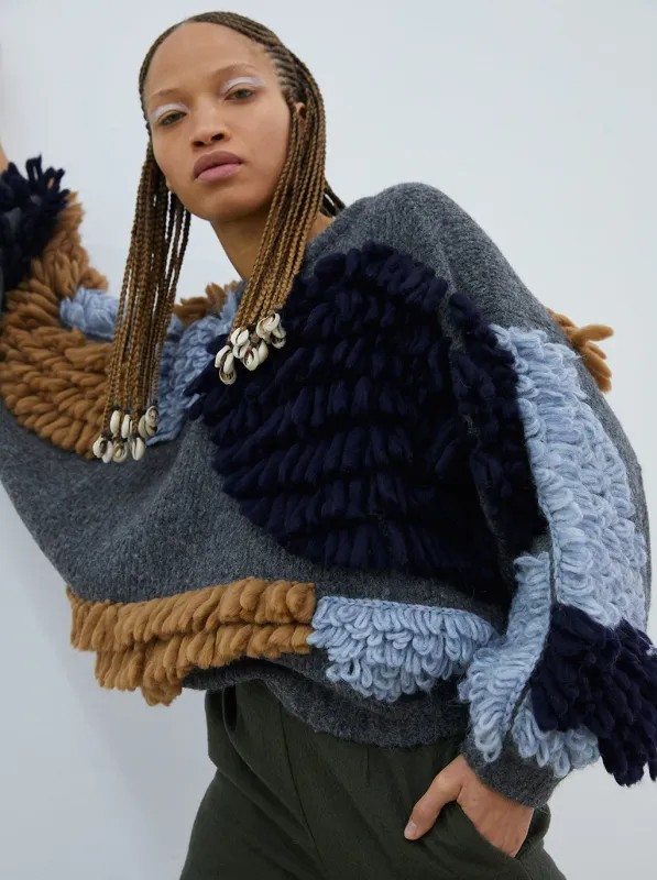 Paladora Alpaca Sweater CHARCOAL made by Atelier Delphine