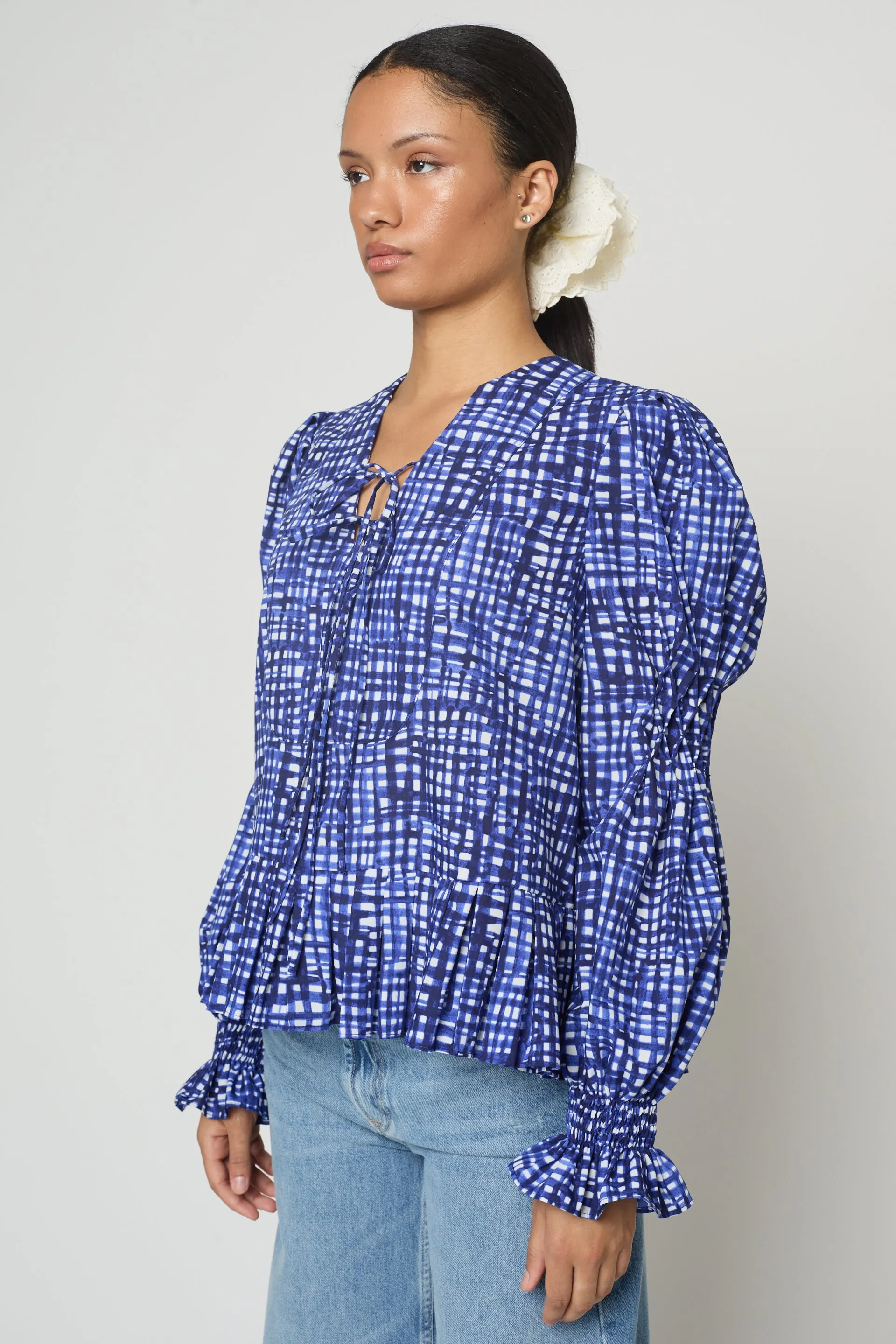 Matilda Blouse in Watercolor Picnic sold by Atelier Delphine product image thumbnail 4