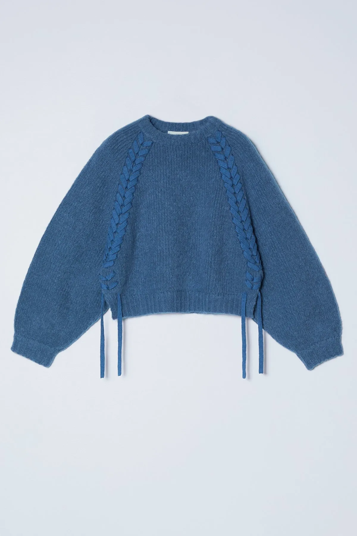 Balloon Sleeve Sweater with Braids in Supreme Alpaca sold by Atelier Delphine product image thumbnail 5