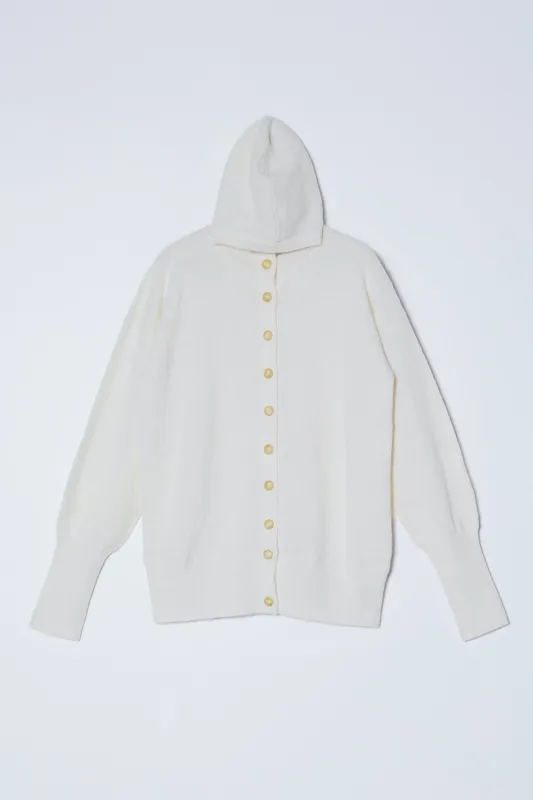 Lightweight Balaclava Cardigan in Soft Alpaca made by Atelier Delphine