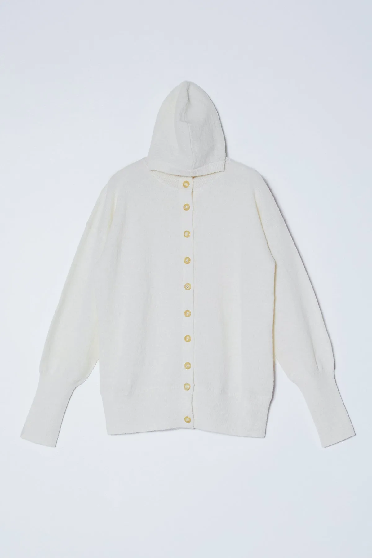 Lightweight Balaclava Cardigan in Soft Alpaca sold by Atelier Delphine