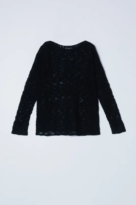 Tere Sweater in Air Knit sold by Atelier Delphine