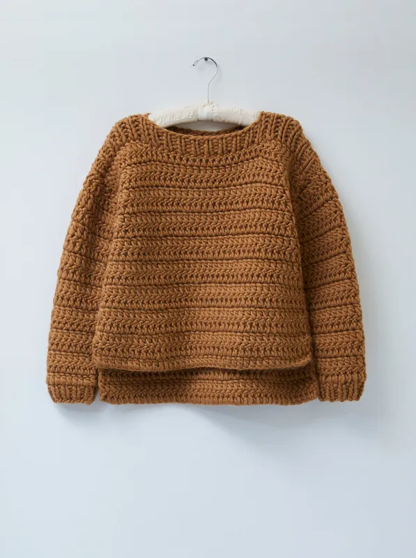 Elmira Sweater Wool Handmade made by Atelier Delphine