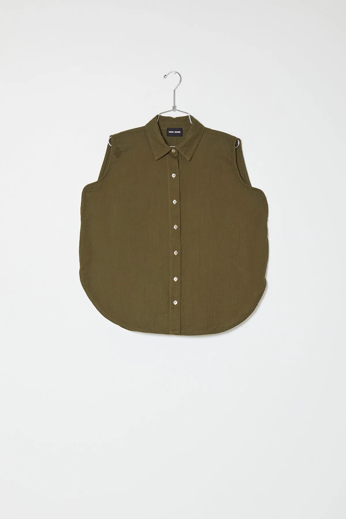 Circle Shirt in Crinkled Cotton Gauze sold by Atelier Delphine product image thumbnail 3