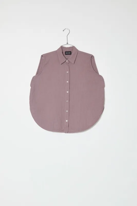 Circle Shirt in Crinkled Cotton made by Atelier Delphine