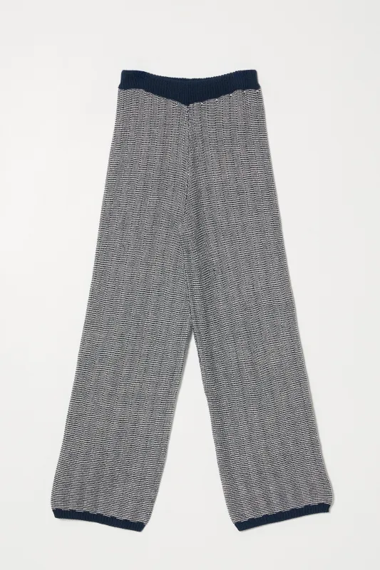 Aili Pant in chckerboard stitch made by Atelier Delphine