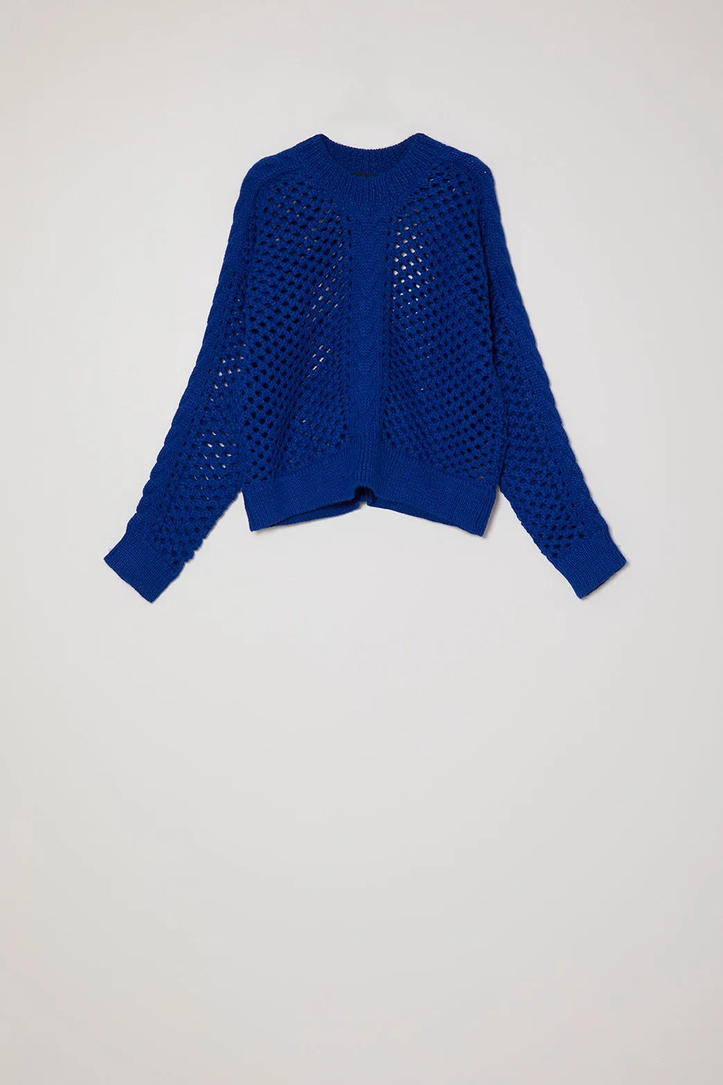 Larco Soft Fishnet Cable Sweater sold by Atelier Delphine