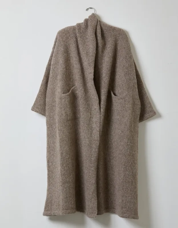 Long Haori Coat in Supreme Alpaca made by Atelier Delphine