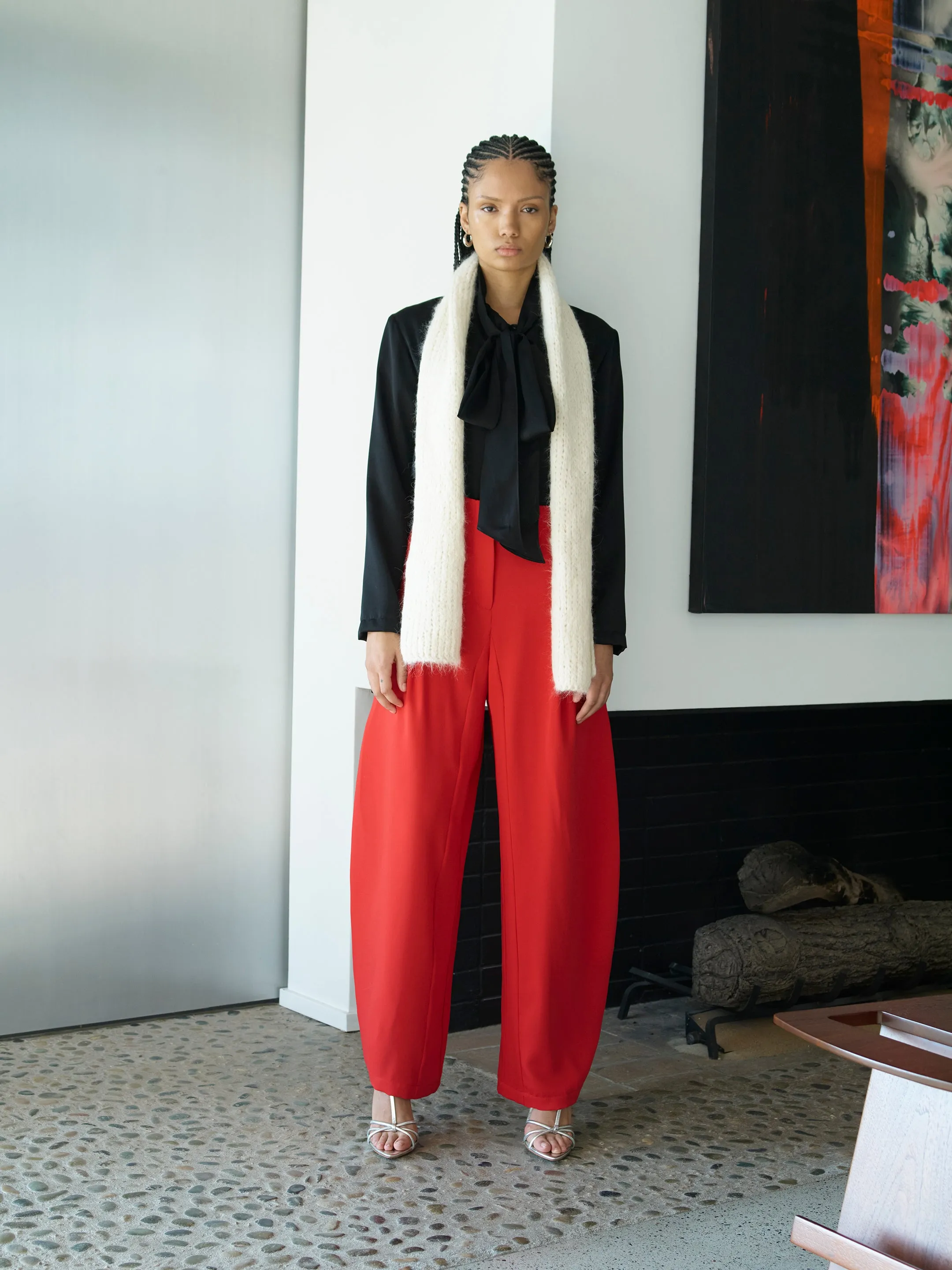 SCARF SATIN BLOUSE sold by Atelier Delphine product image thumbnail 2