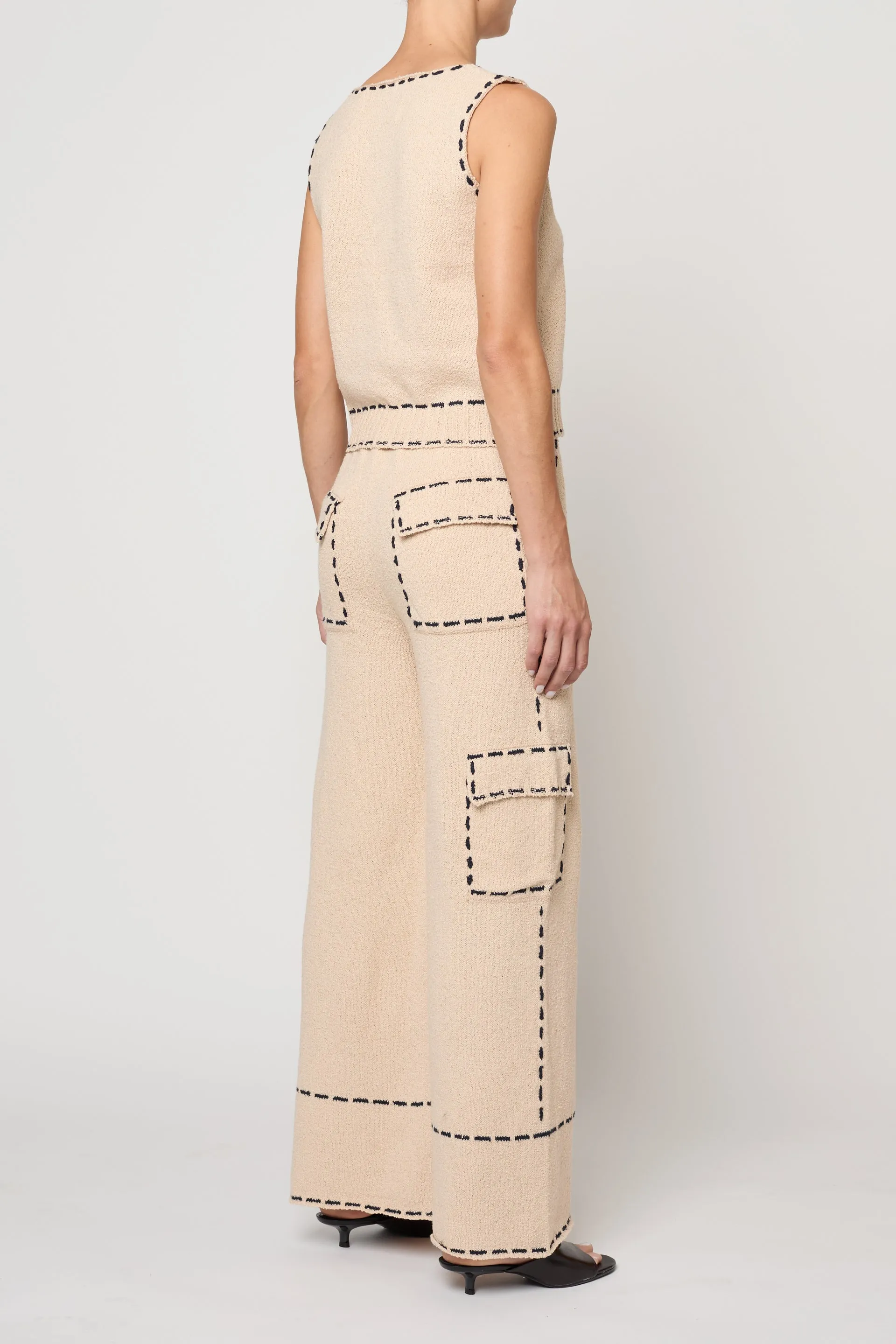 Lottie Pant in Boucle Tanguis Cotton sold by Atelier Delphine product image thumbnail 4