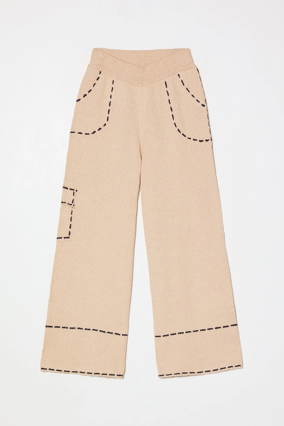 Lottie Pant in Boucle Tanguis Cotton sold by Atelier Delphine