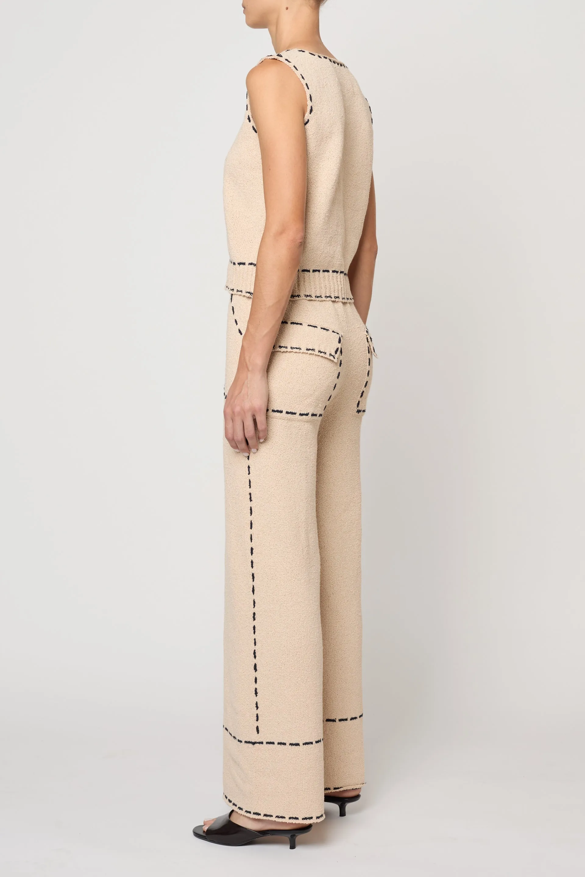 Lottie Pant in Boucle Tanguis Cotton sold by Atelier Delphine product image thumbnail 5